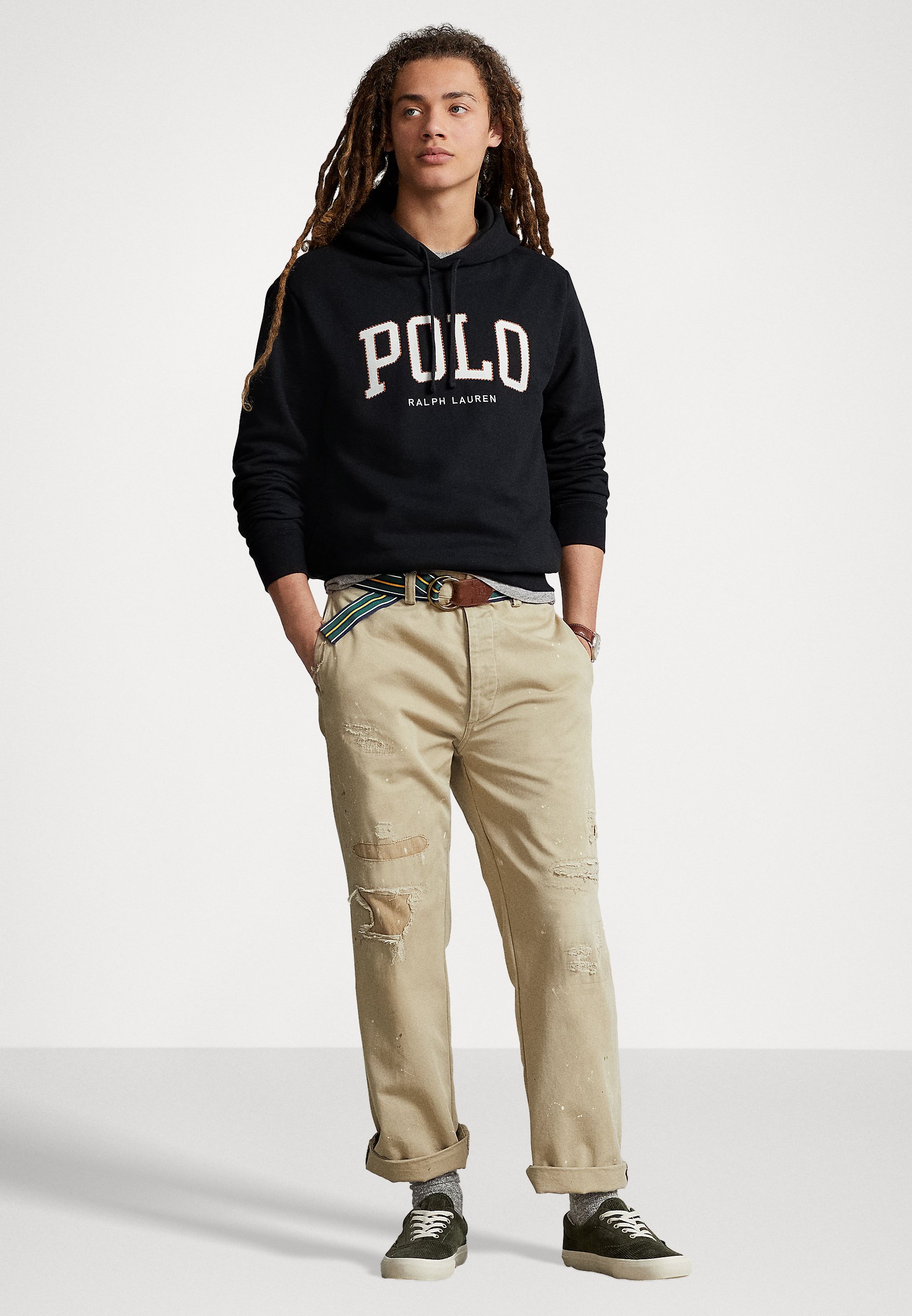 Polo Ralph Lauren HOOD LONG SLEEVE - Sweatshirt - black