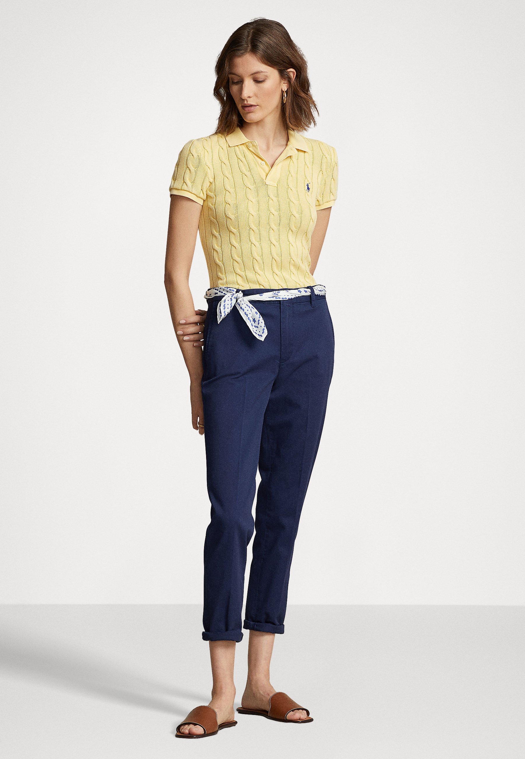 Polo Ralph Lauren ANKLE FLAT FRONT - Chinos - newport navy/dark blue