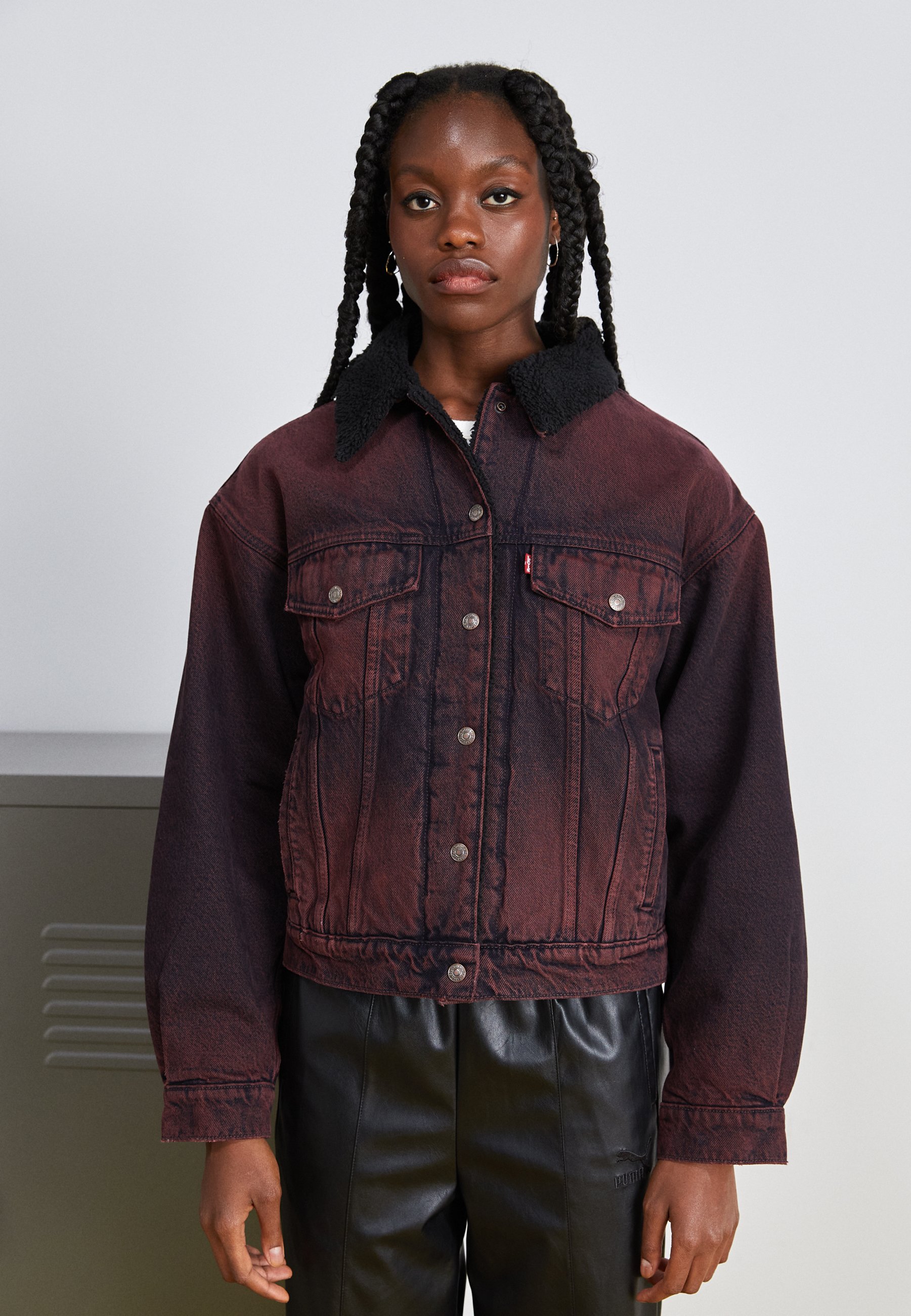 Levi's® TRUCKER - Light jacket - cherry/bordeaux
