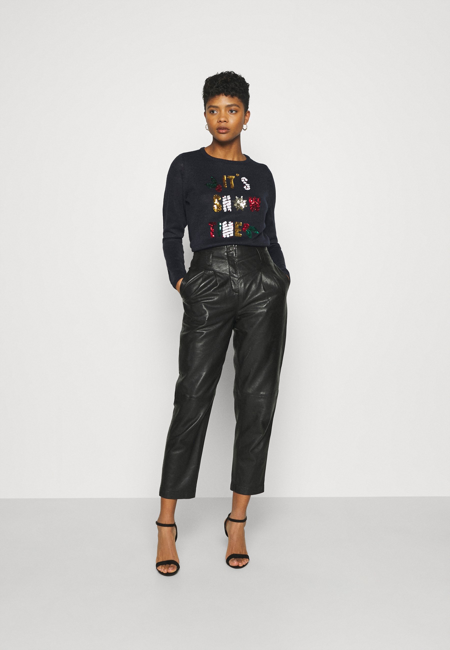 ONLY ONLXMAS JOLLY - Jumper - night sky/black