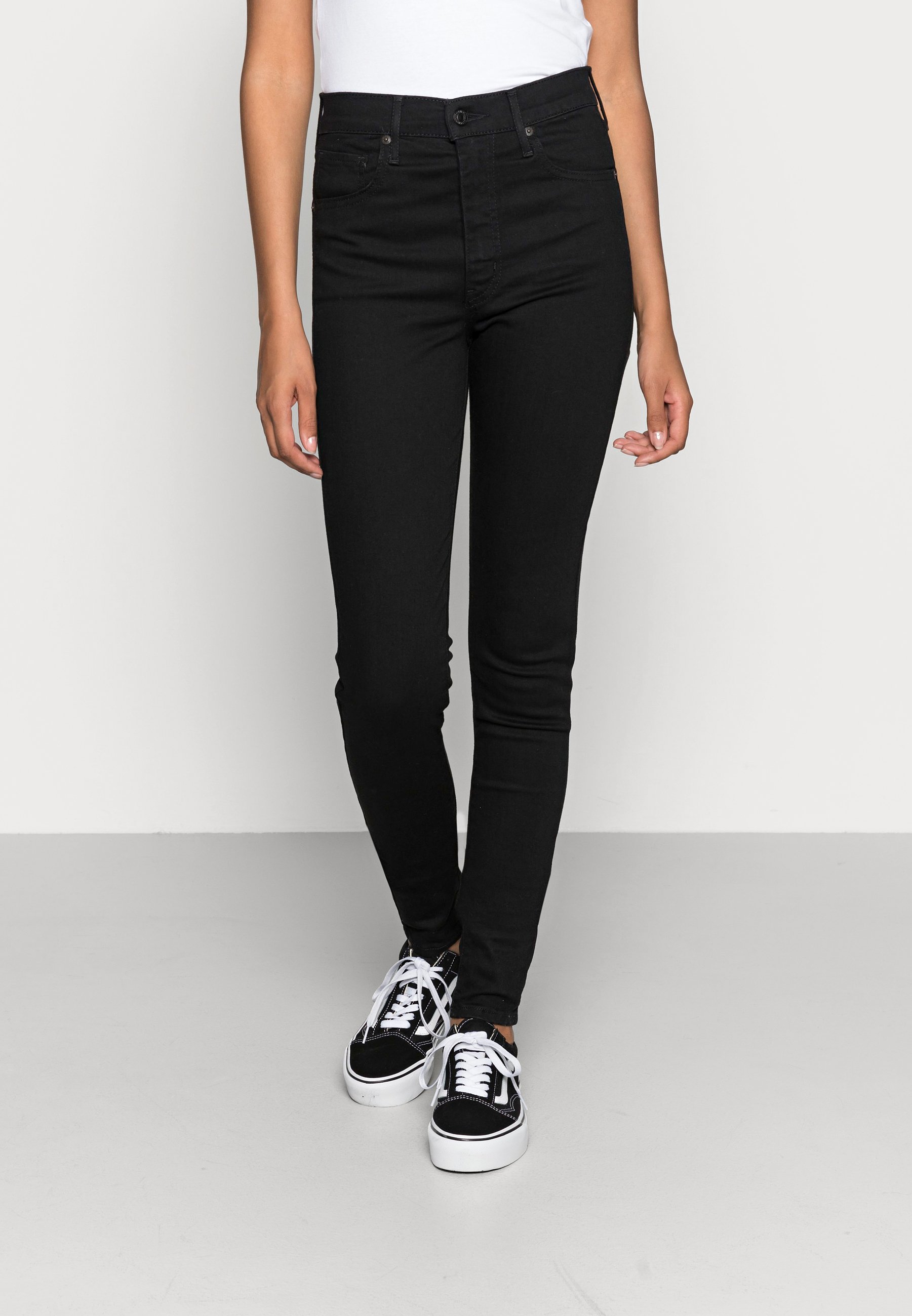 Levi's® MILE HIGH SUPER SKINNY - Jeans Skinny Fit - black galaxy/black denim