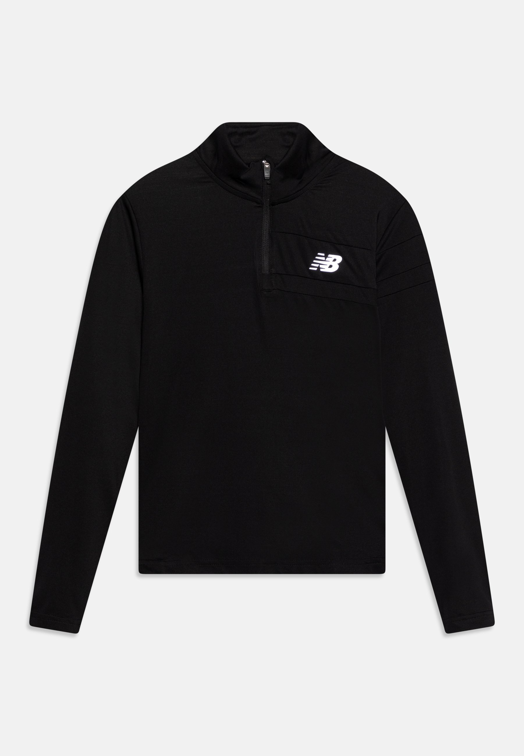 NB ACCELERATE HALF ZIP UNISEX - Long sleeved top - black