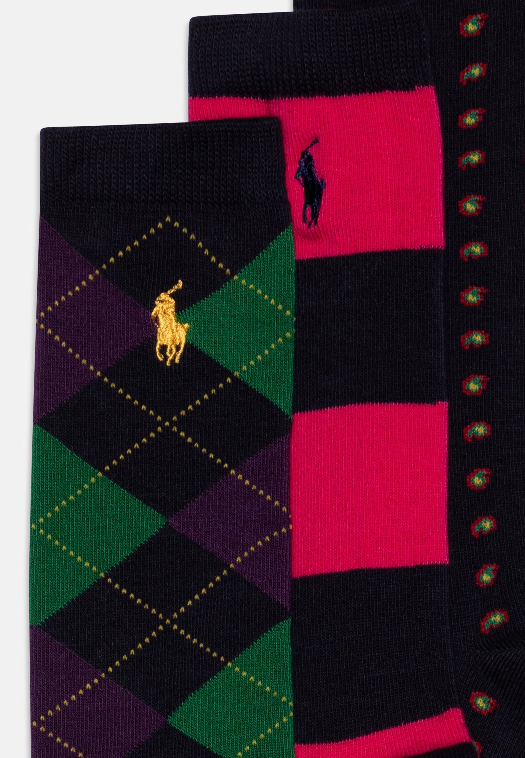 Polo Ralph Lauren KNEE HIGH CREW UNISEX 3 PACK - Socks - navy/pink/blue