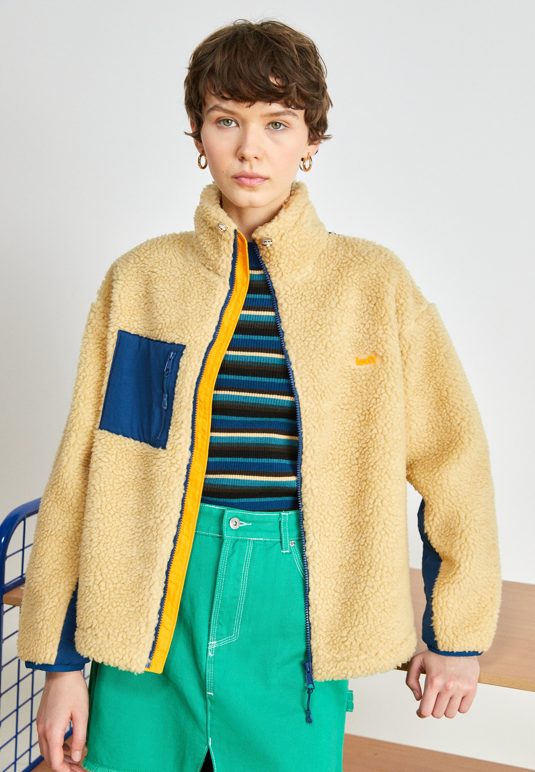 Levi's® BIG FOOT - Fleece jacket - marzipan/beige