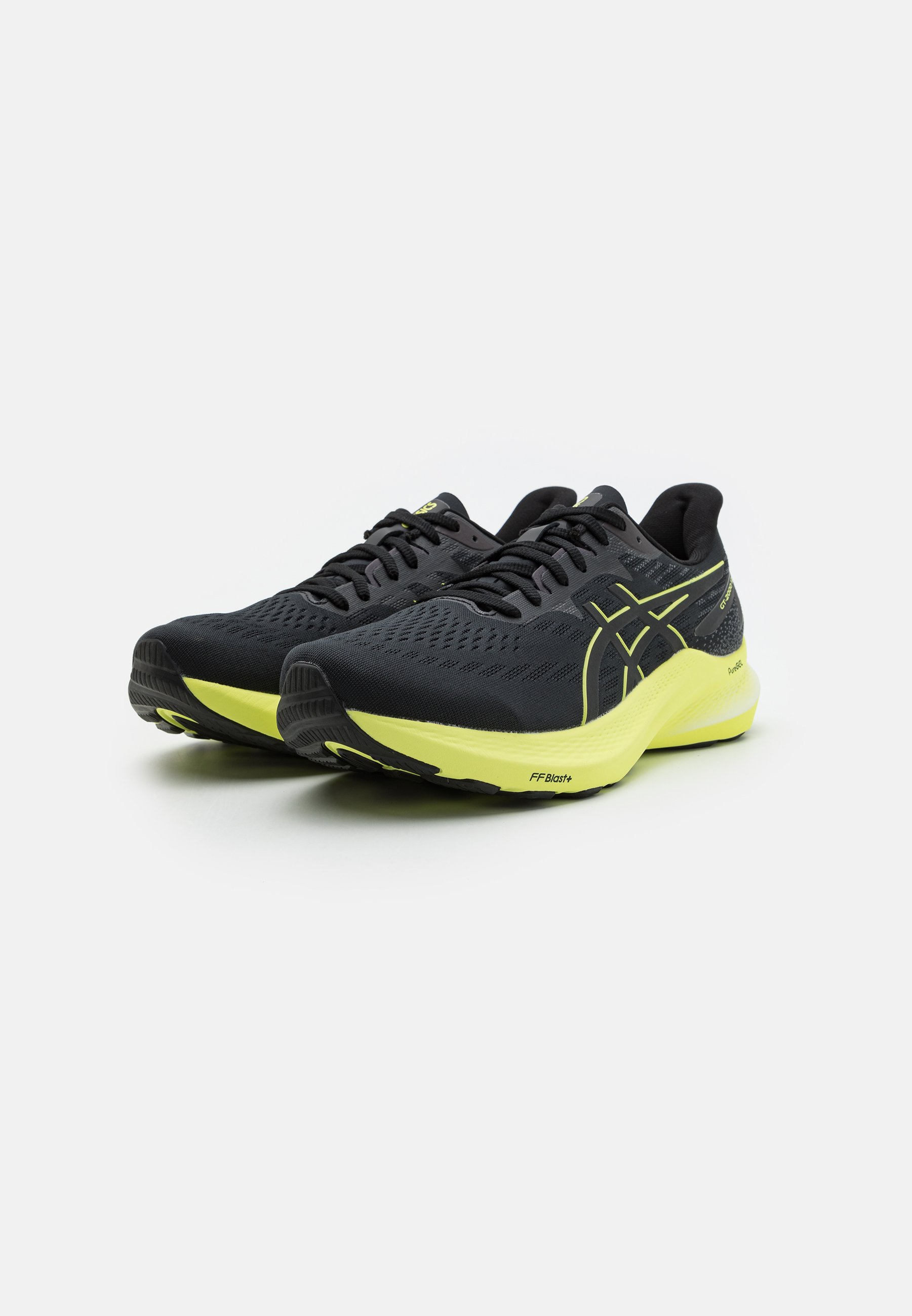 ASICS GT-2000 12 - Stabilty running shoes - black/glow yellow/black