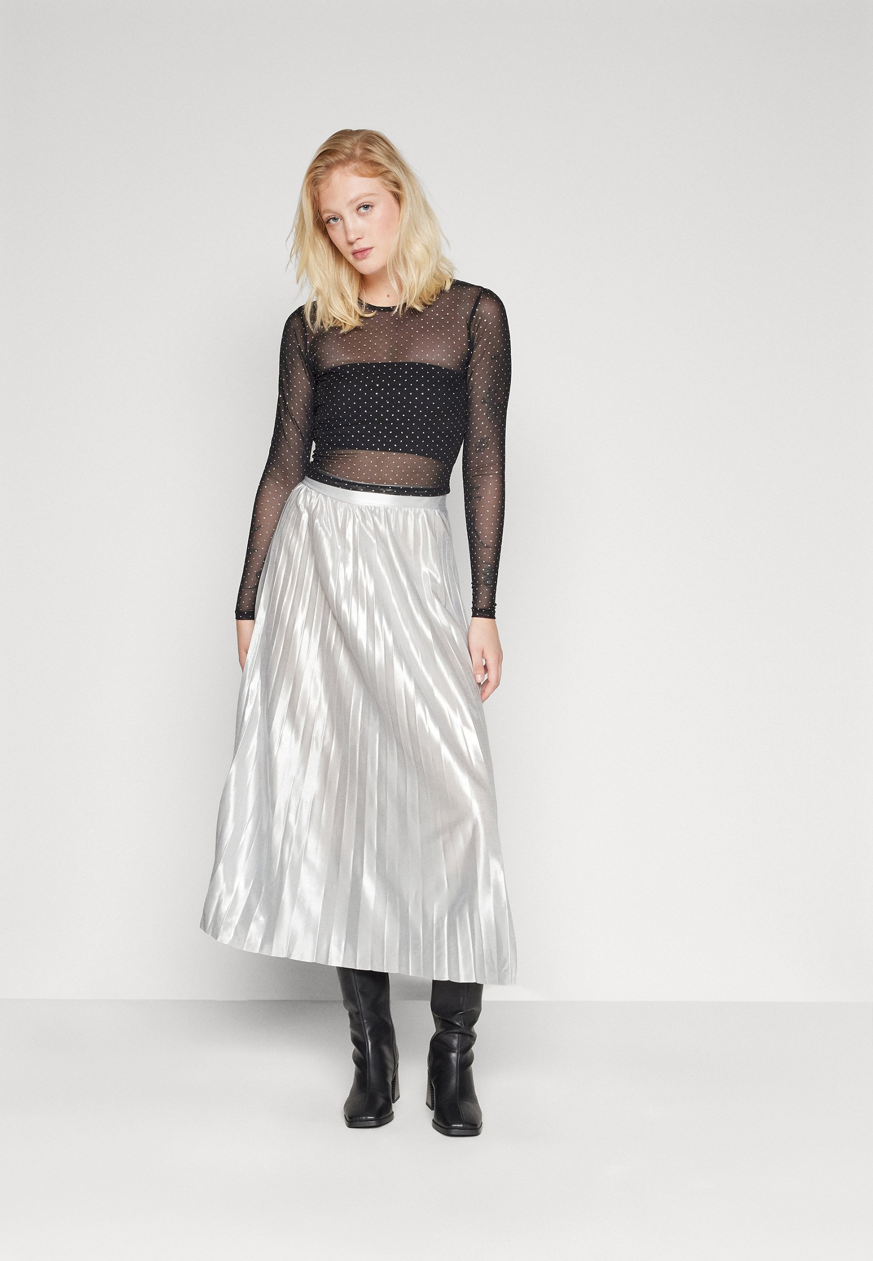 ONLY ONLSTAR GLITTER - Long sleeved top - black