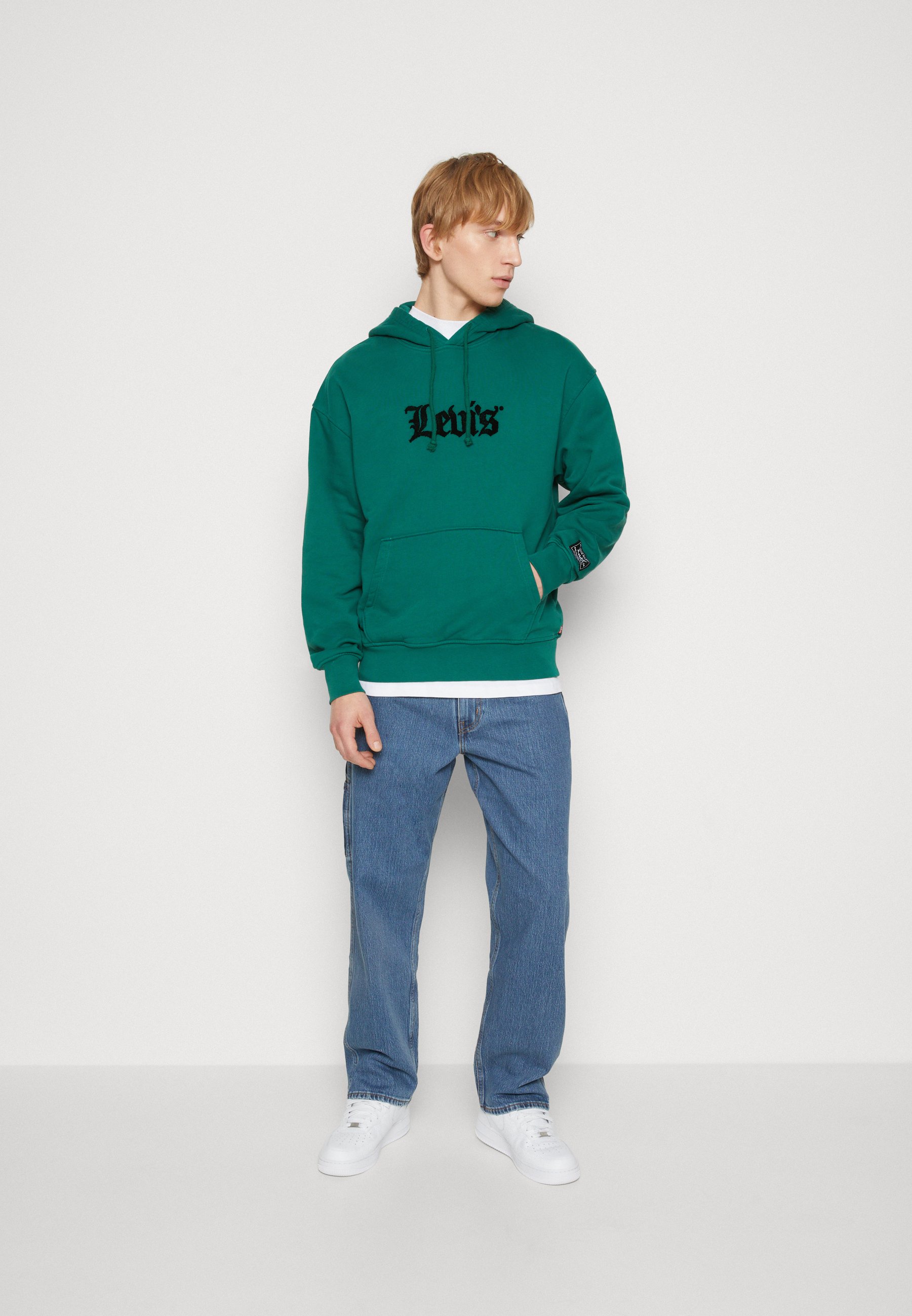 Levi's® RELAXED GRAPHIC - Hoodie - olde english evergreen/dark green