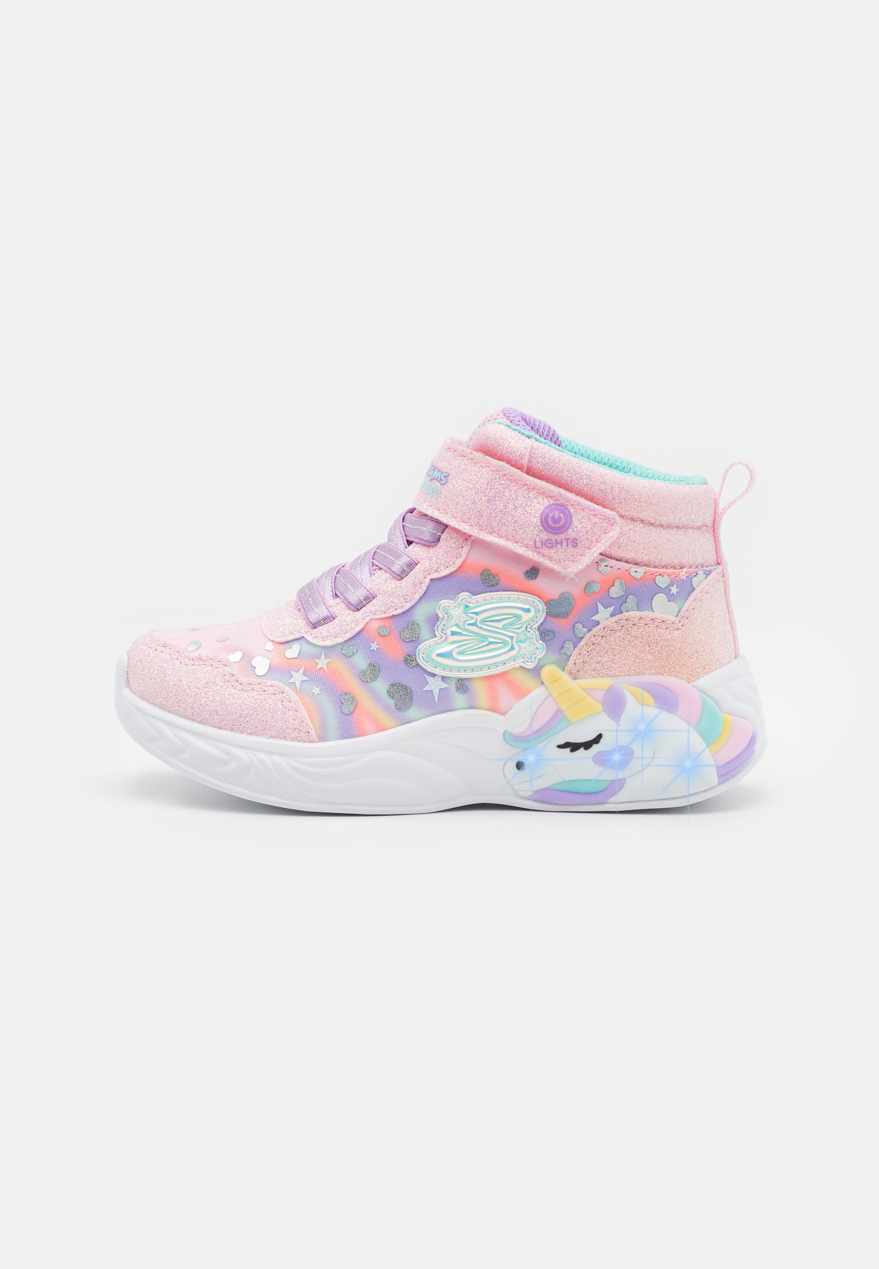 Skechers UNICORN DREAMS - High-top trainers - purple/multi-coloured/light pink