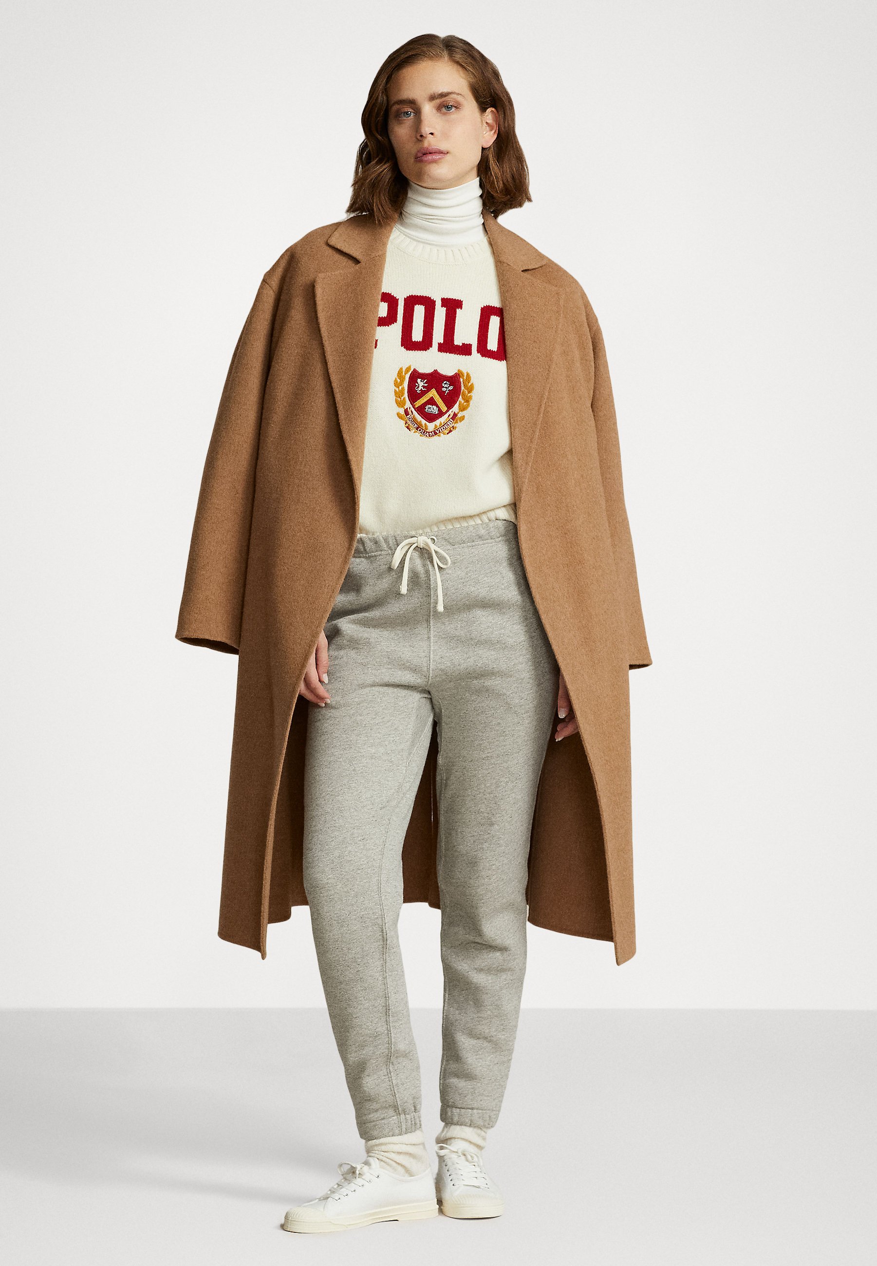 Polo Ralph Lauren LONG SLEEVE - Jumper - cream/beige