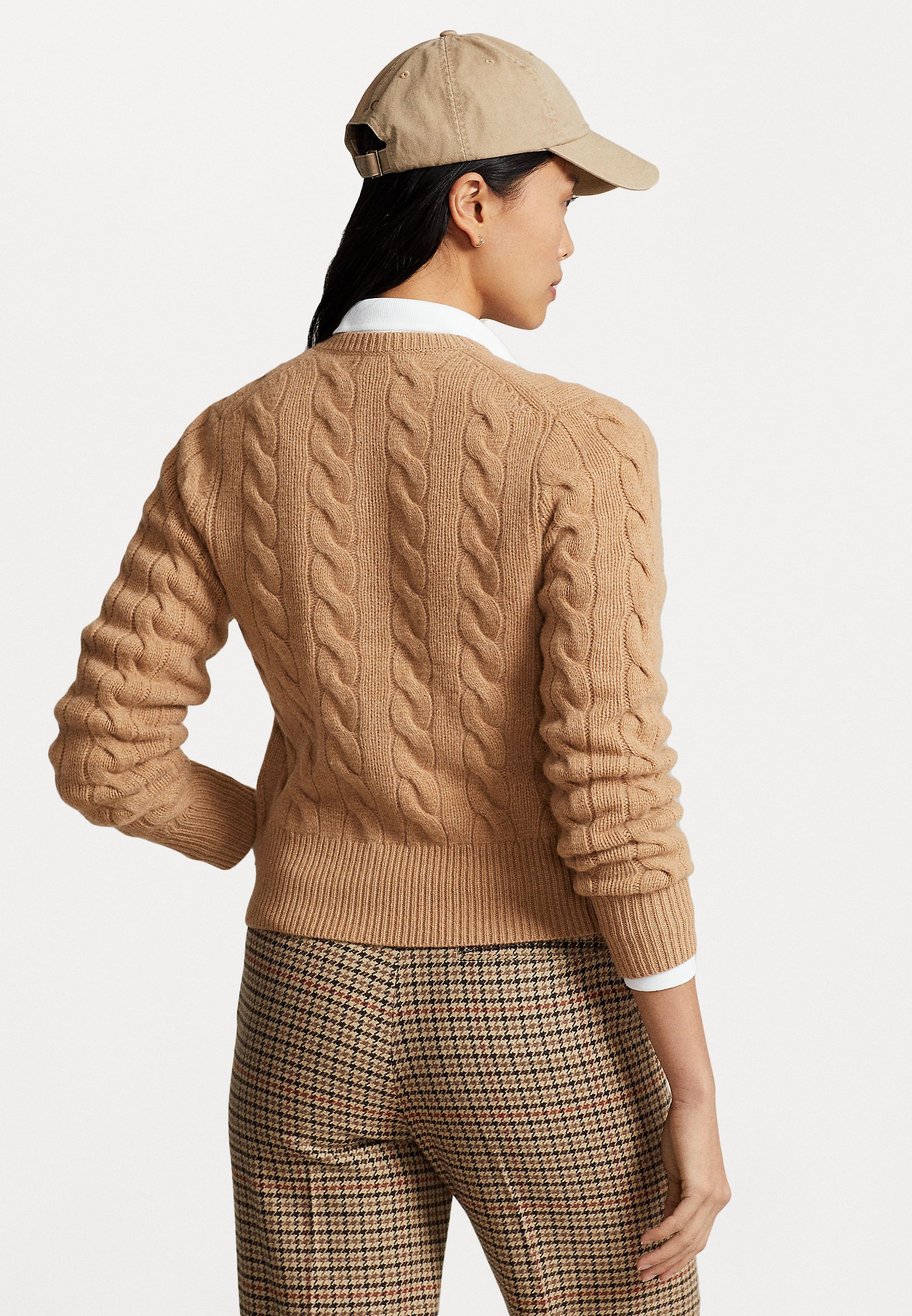 Polo Ralph Lauren LONG SLEEVE CARDIGAN - Cardigan - collection camel melange/camel