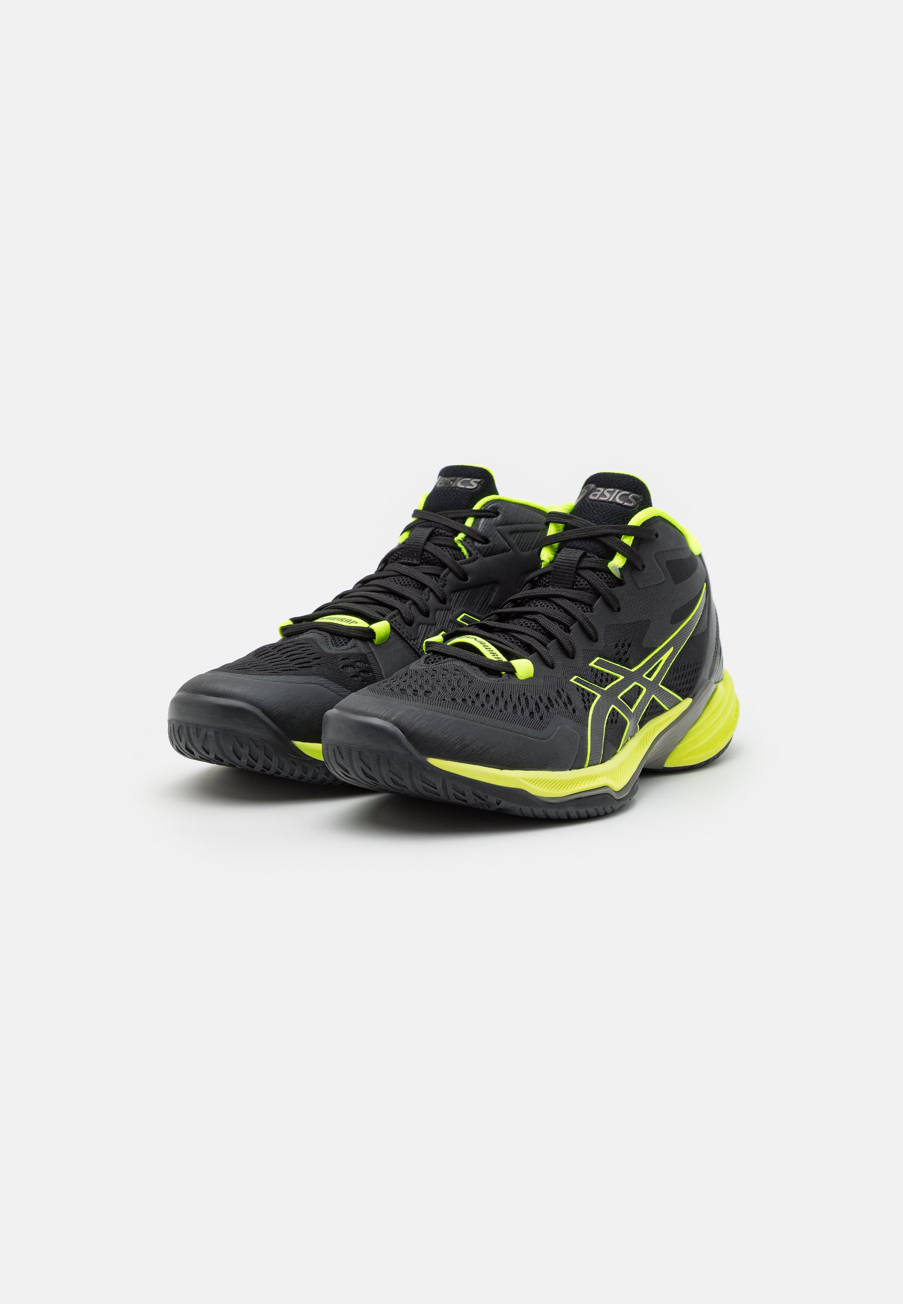 ASICS SKY ELITE FF 2 MT - Volleyball shoes - black/safety yellow/black