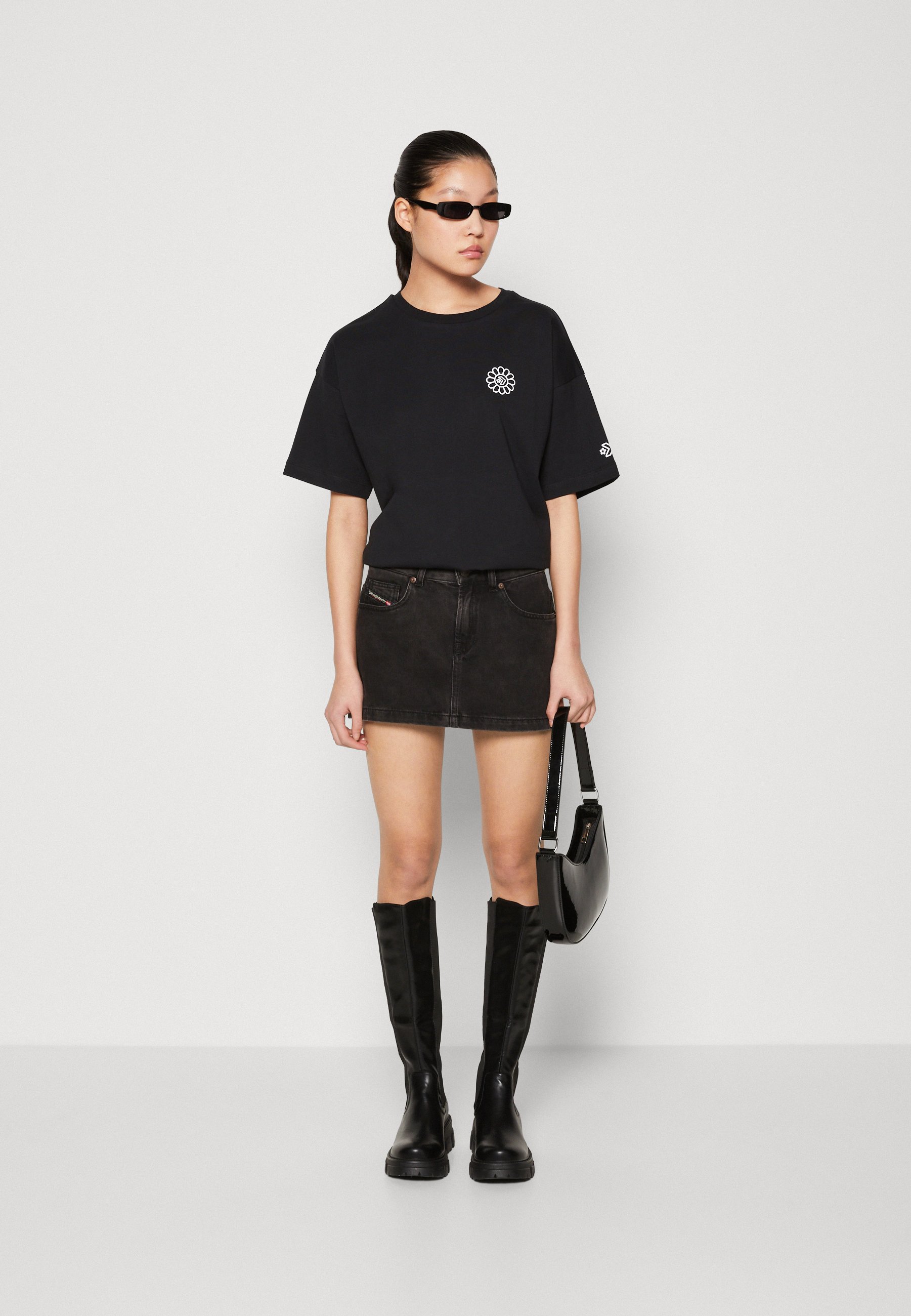 Converse LET'S GROW - Print T-shirt - black