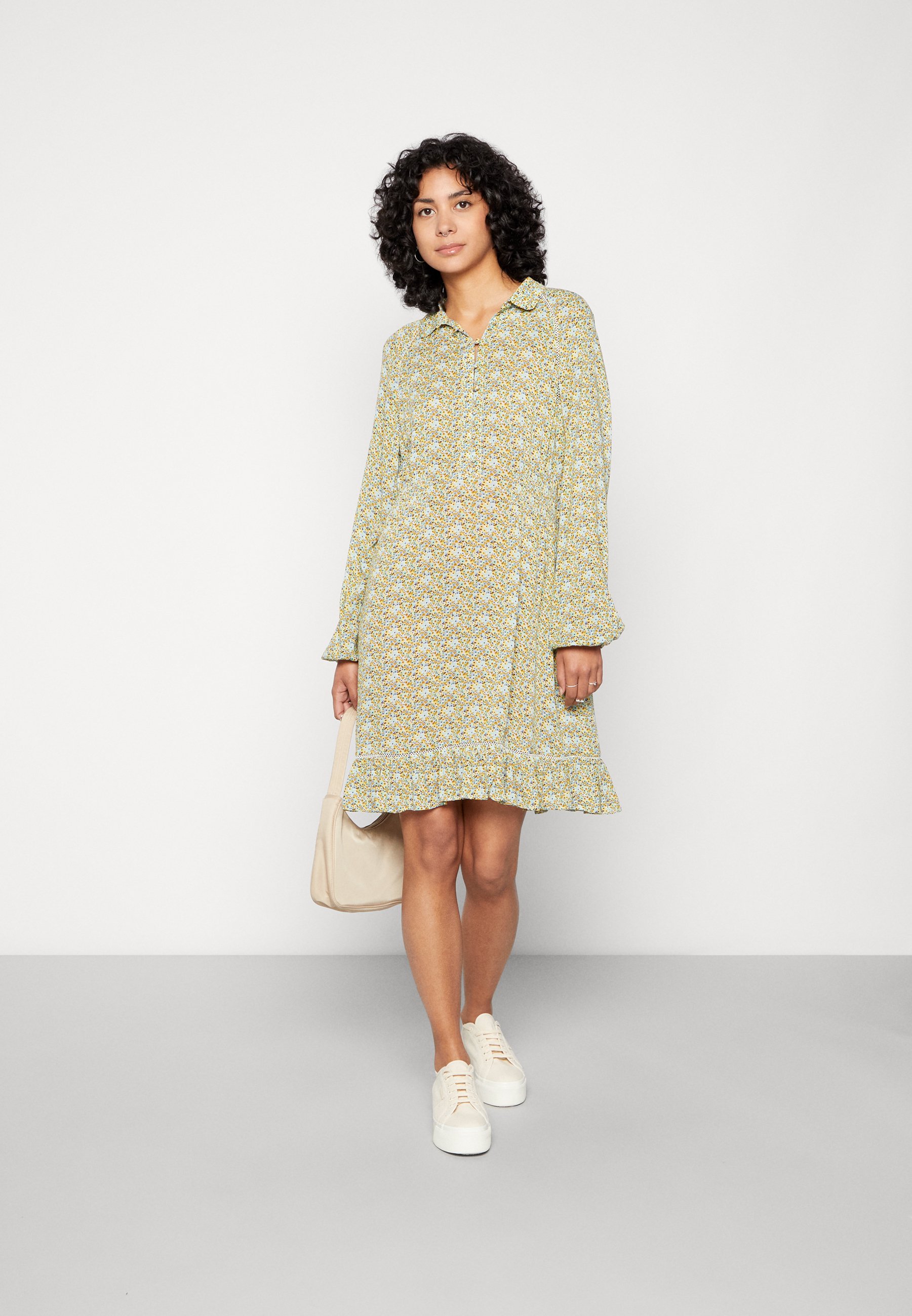 Scotch & Soda EASY RAGLAN SHEER DRESS - Shirt dress - combo/multi-coloured