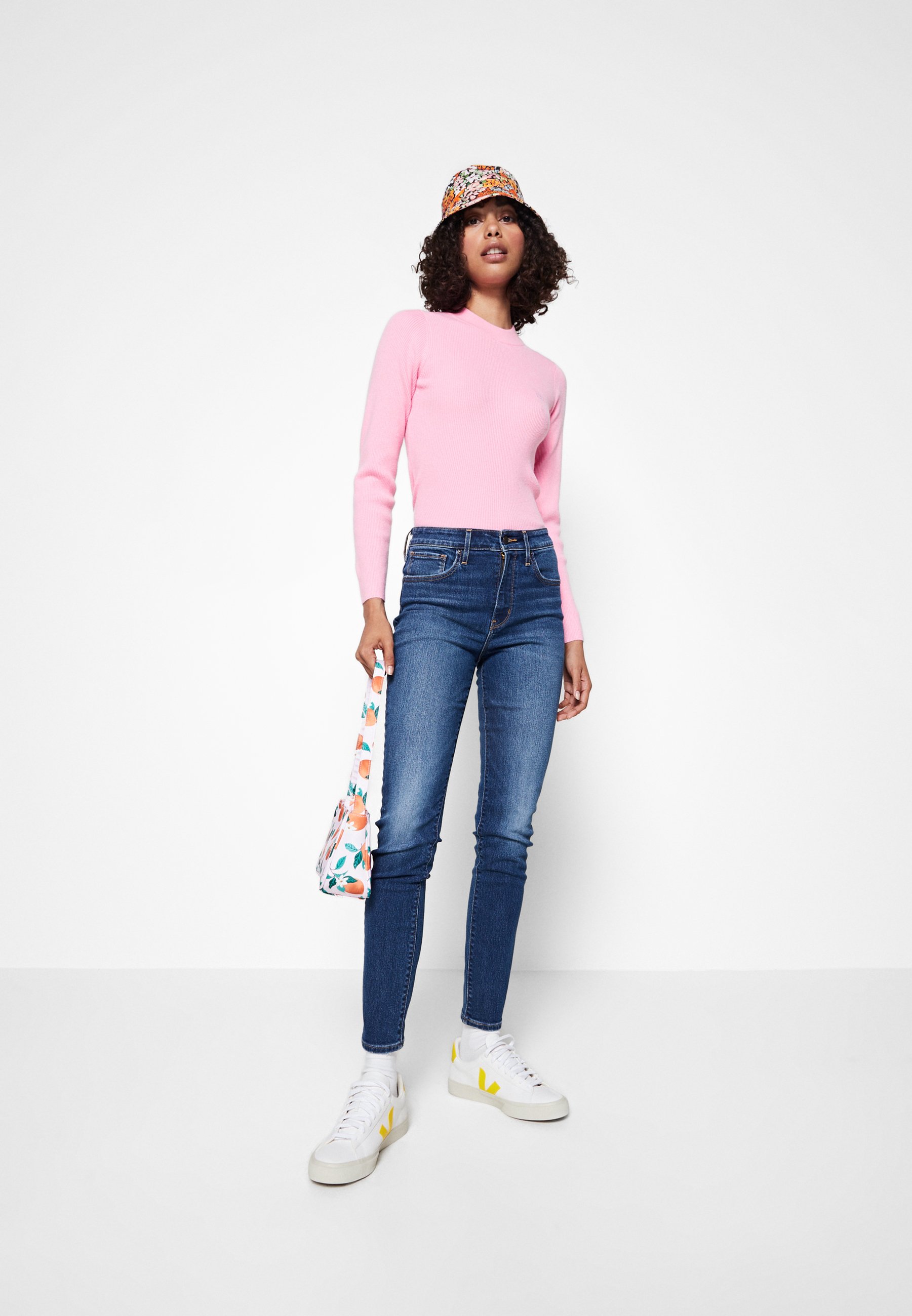 Levi's® 721™ HIGH RISE SKINNY - Jeans Skinny Fit - dark indigo worn in/stone blue denim