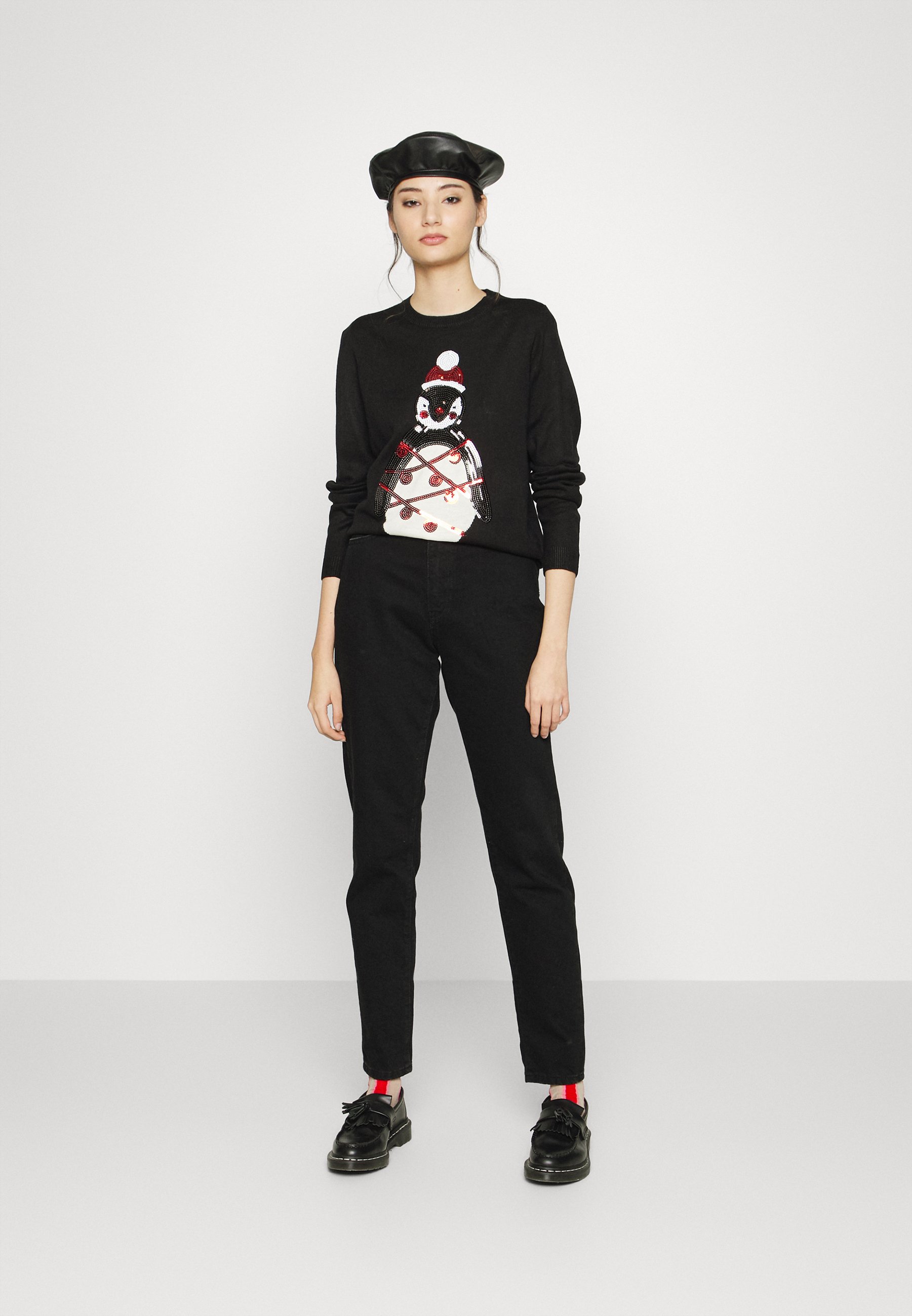ONLY ONLXMAS NEW PINGUIN  - Jumper - black