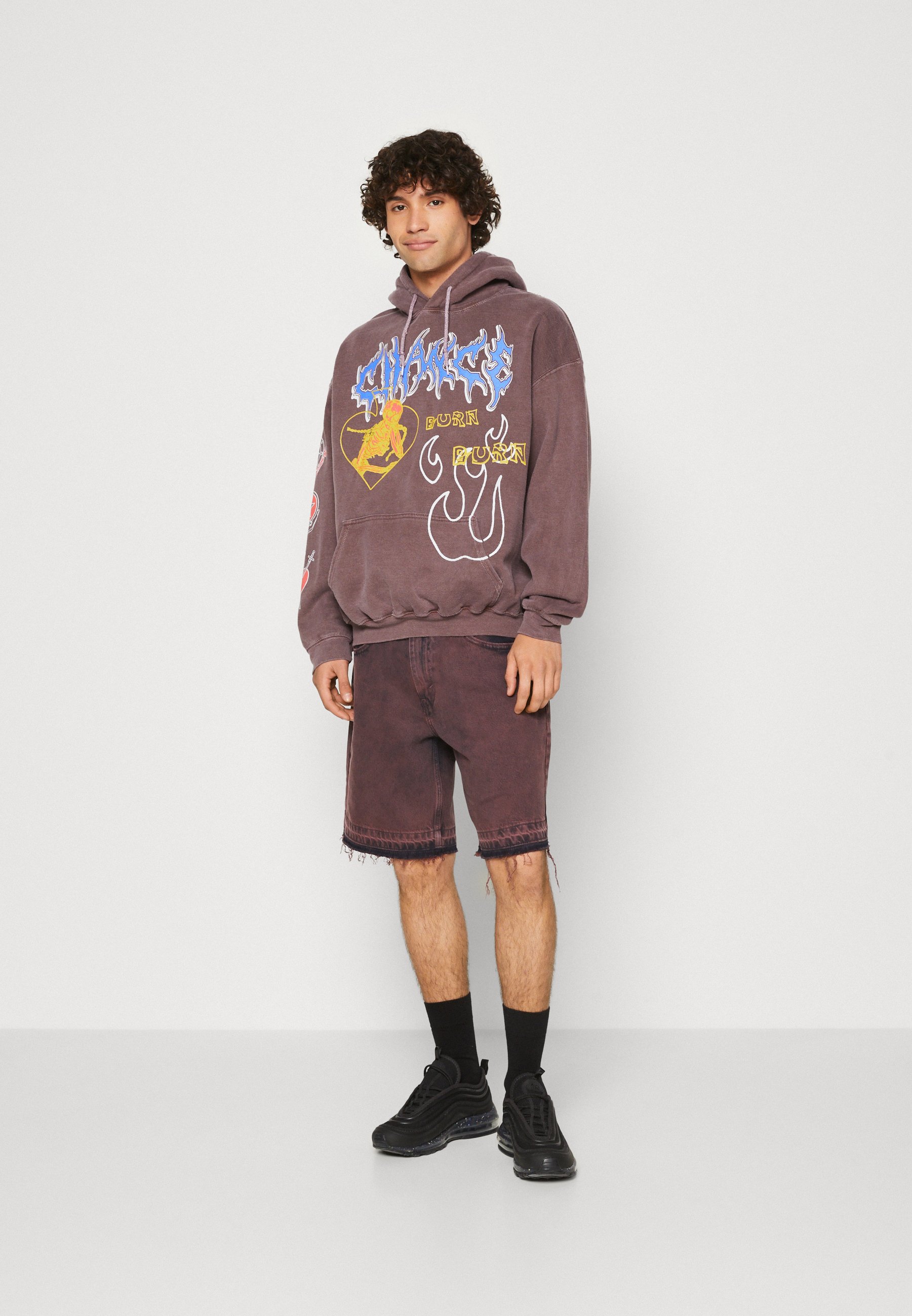 Levi's® SILVERTAB LOOSE SHORT - Denim shorts - bordeaux