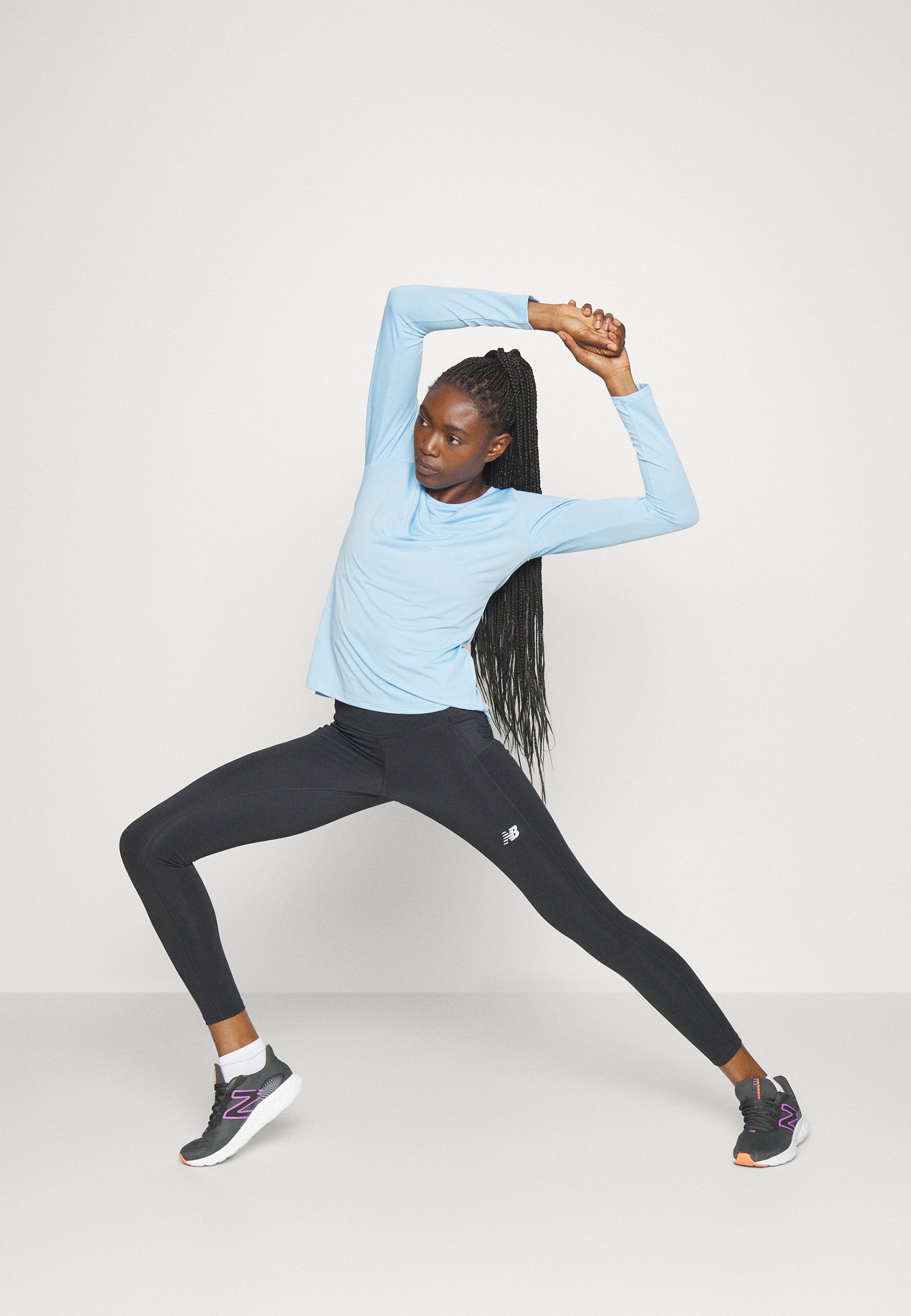 NB ACCELERATE PACER - Leggings - black