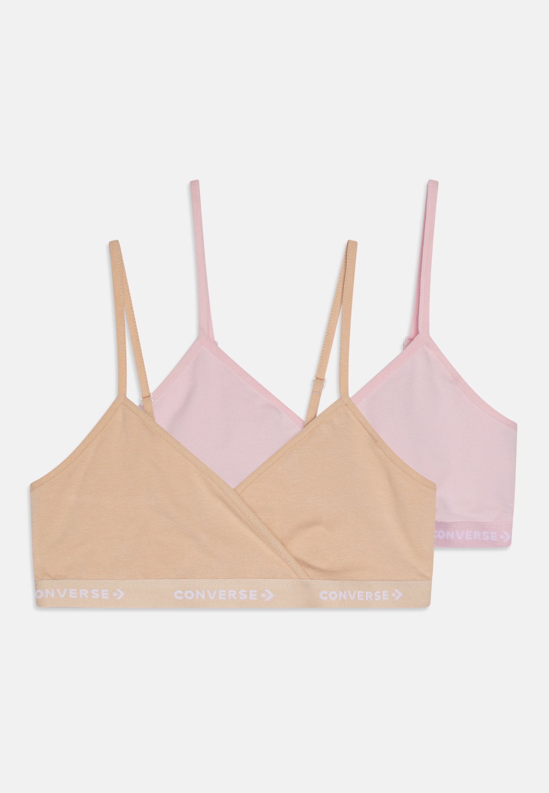 Converse TRIANGLE BRALLETE 2 PACK - Bustier - light cream/white