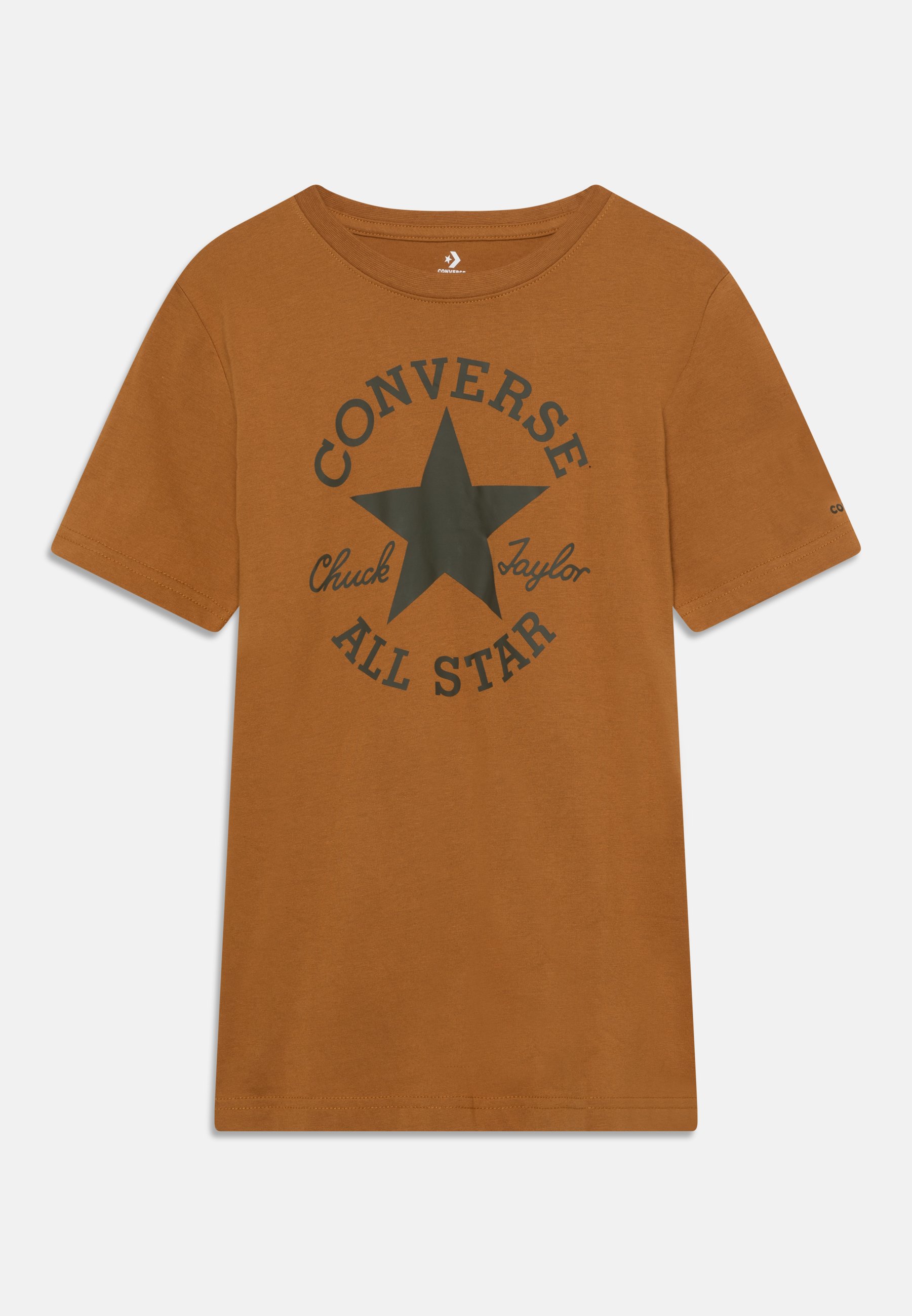 Converse DISSECTED COLOR TEE - Print T-shirt - dark soba/mustard yellow