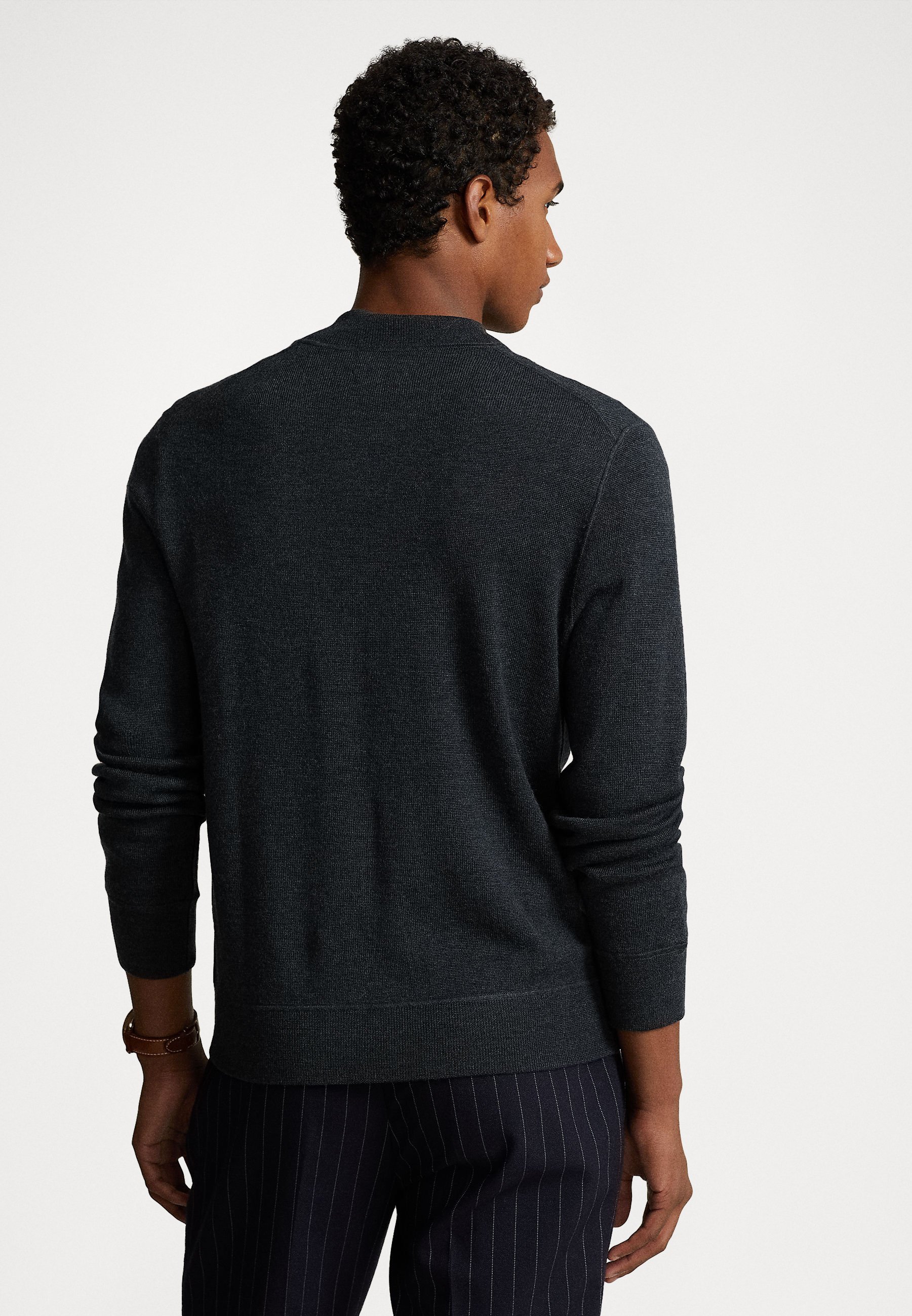 Polo Ralph Lauren LONG SLEEVE FULL ZIP - Bomber Jacket - dark granite heather/grey