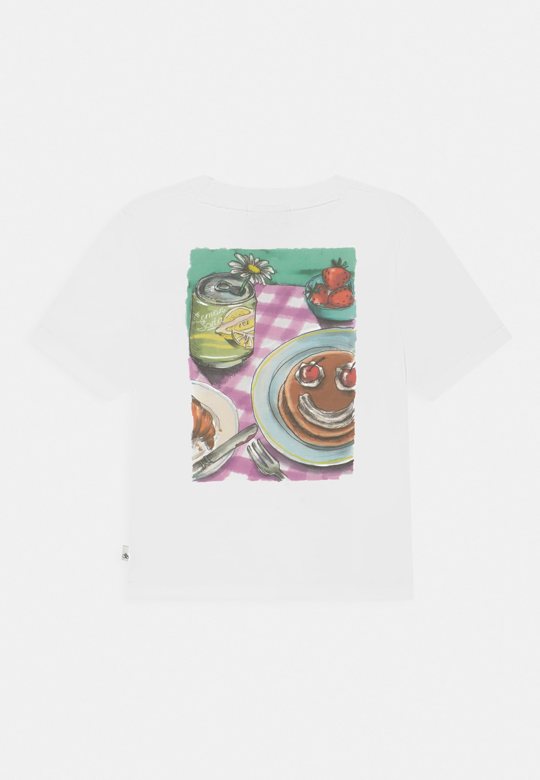 Scotch & Soda RELAXED-FIT PICNIC ARTWORK - Print T-shirt - off-white