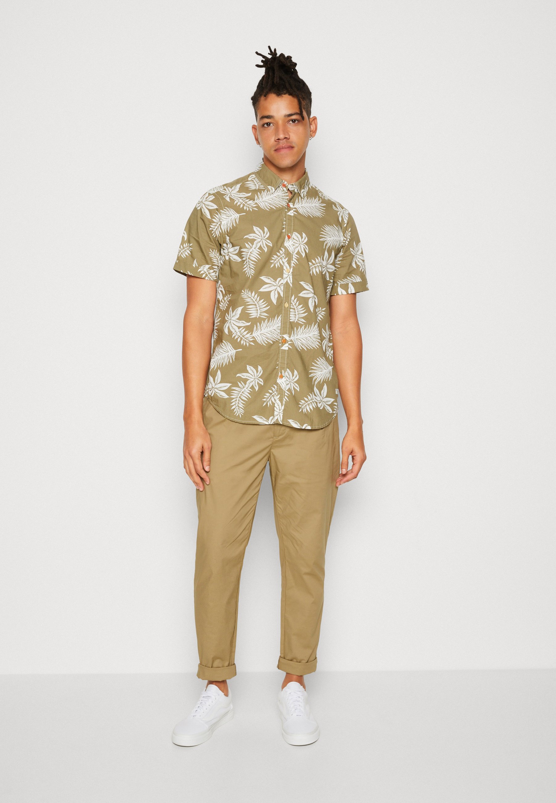 Scotch & Soda REGULAR SLIM BLAKE PLEATED - Chinos - khaki