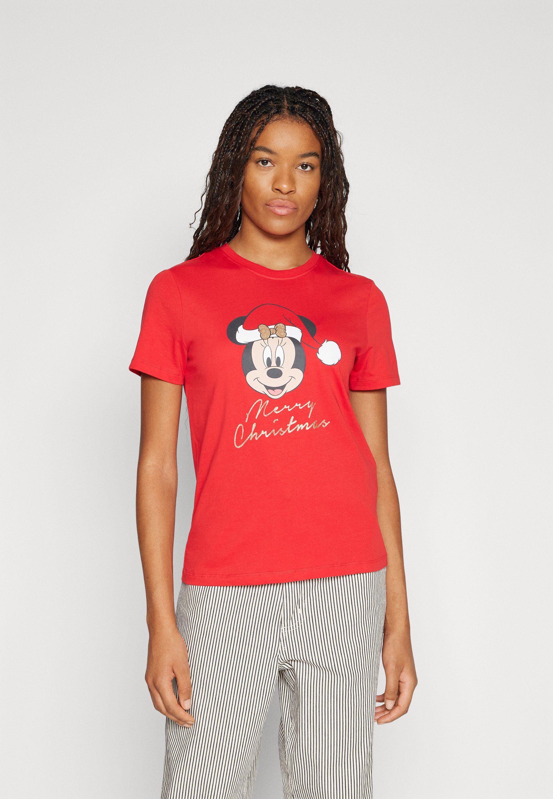 ONLY ONLJULES XMAS BOX - Print T-shirt - mars red/red