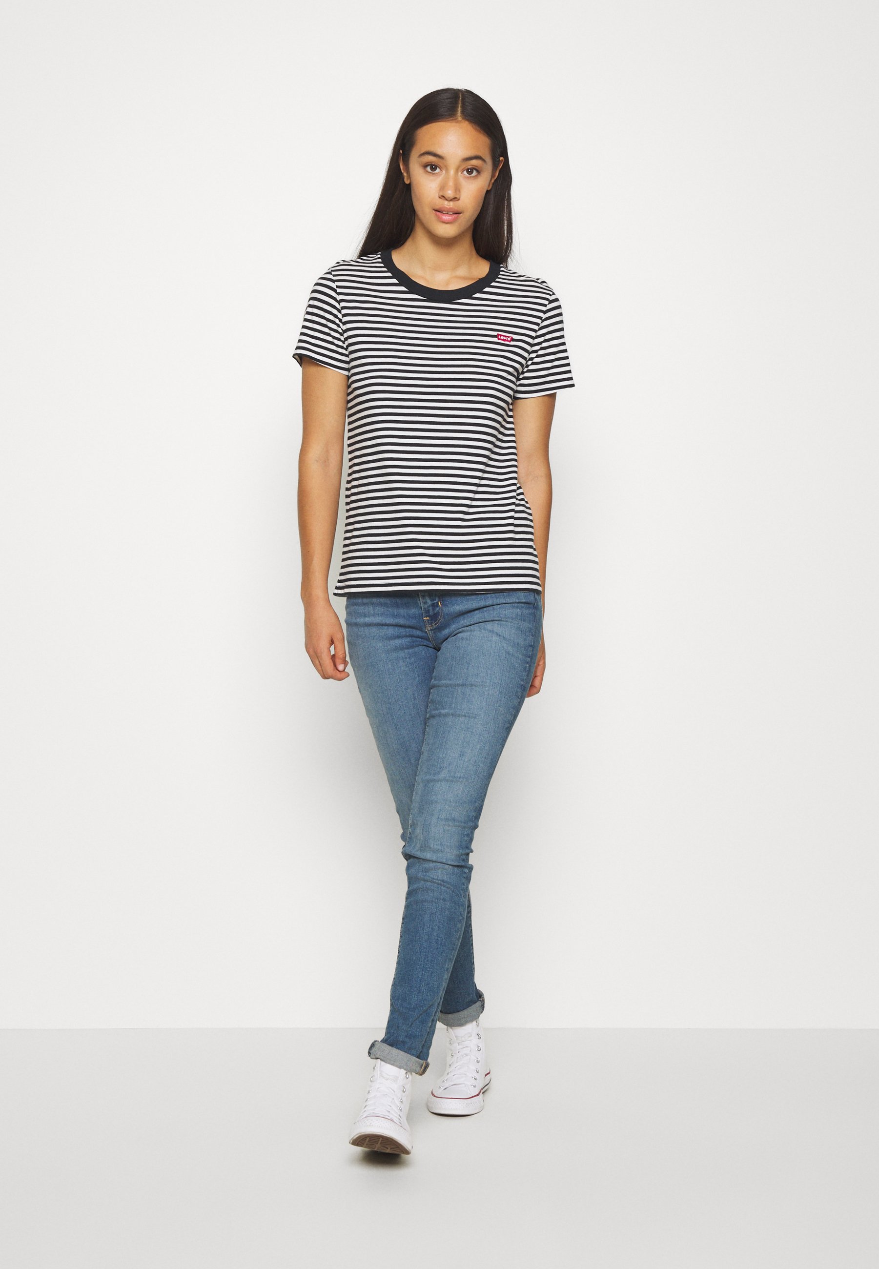 Levi's® PERFECT TEE - Basic T-shirt - black/white/black