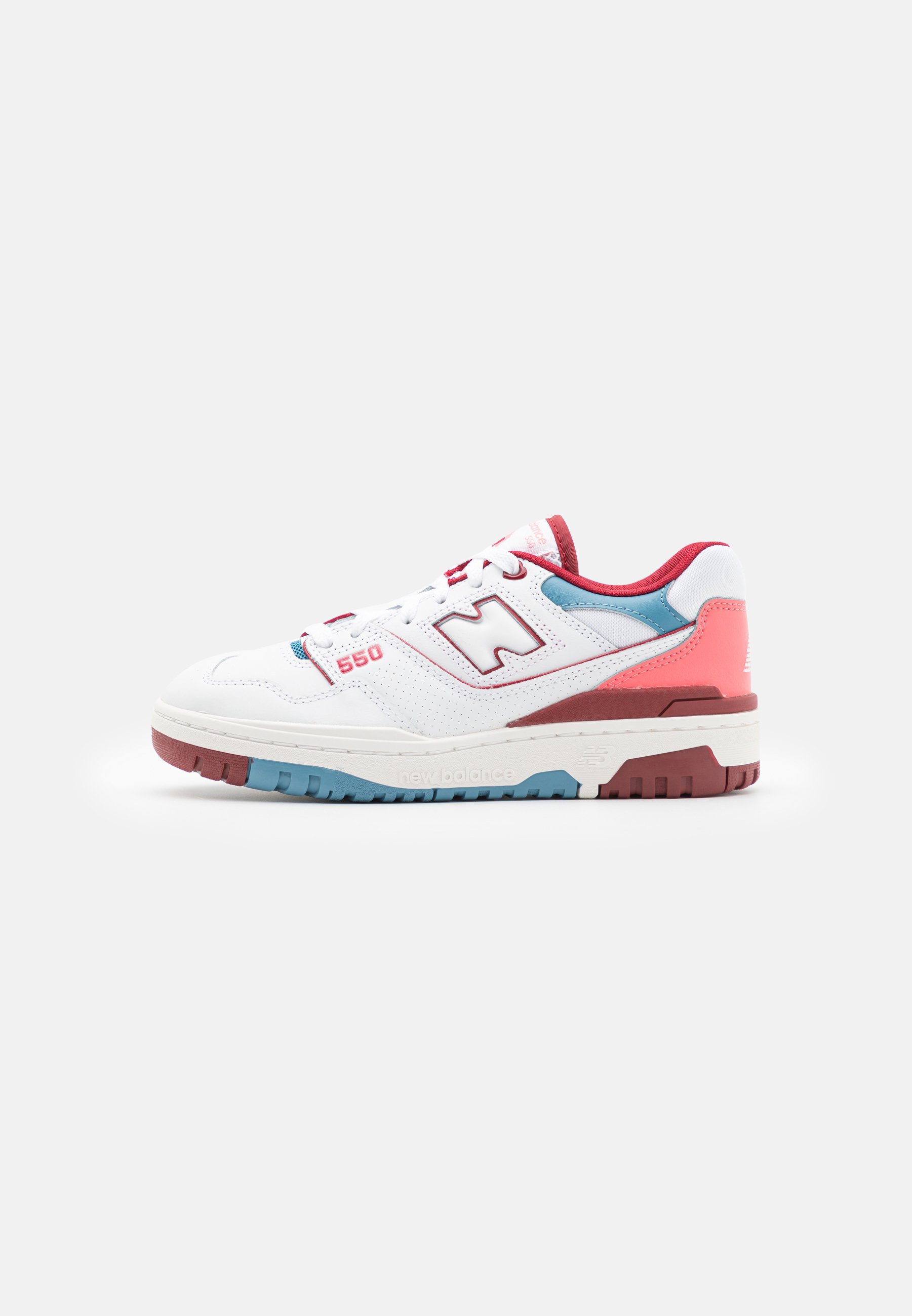 NB 550 UNISEX - Trainers - white/desert pink/spring tide/white