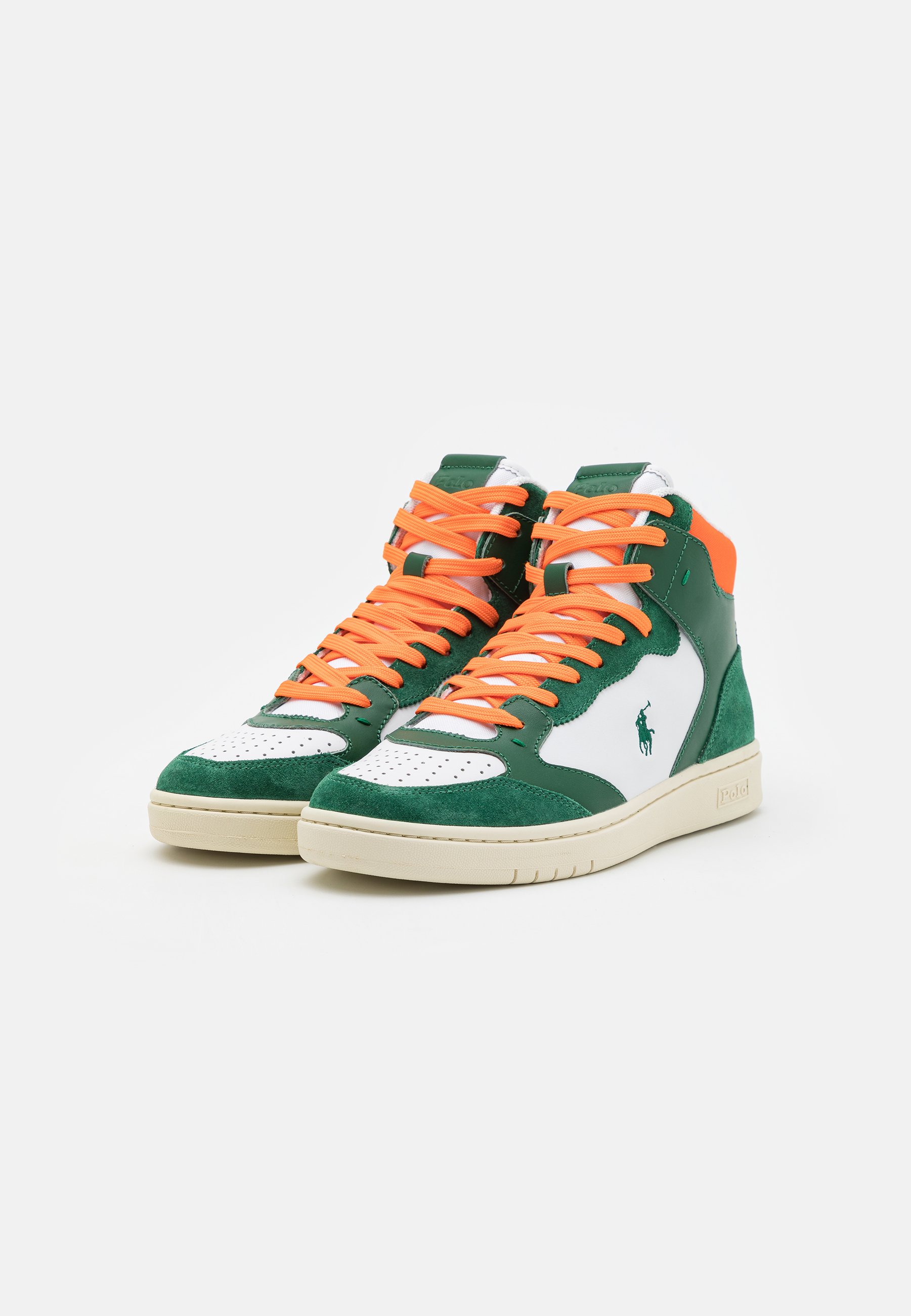 Polo Ralph Lauren High-top trainers - forest/white/orange/white