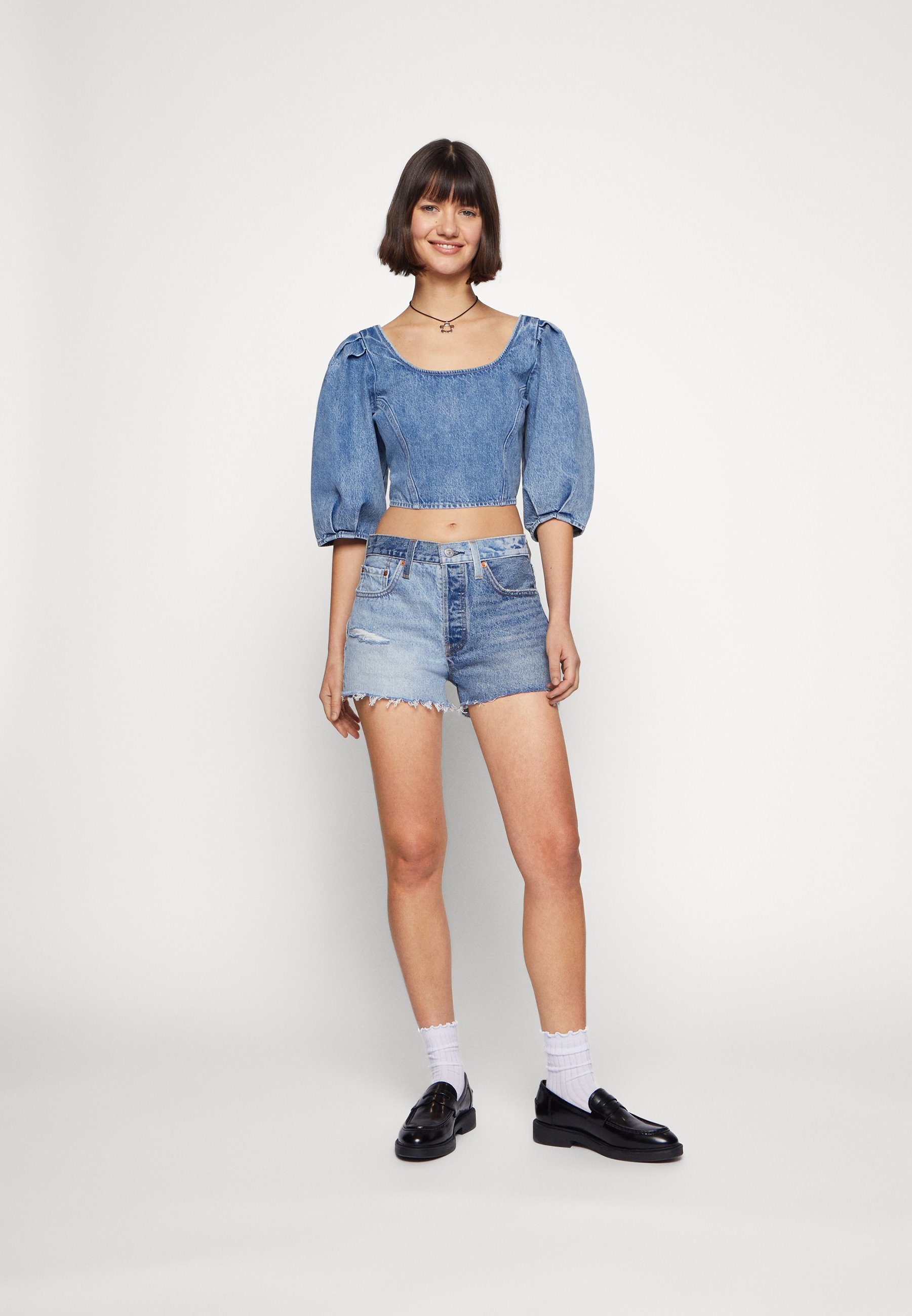 Levi's® SCOUT BLOUSE - Print T-shirt - say less/blue