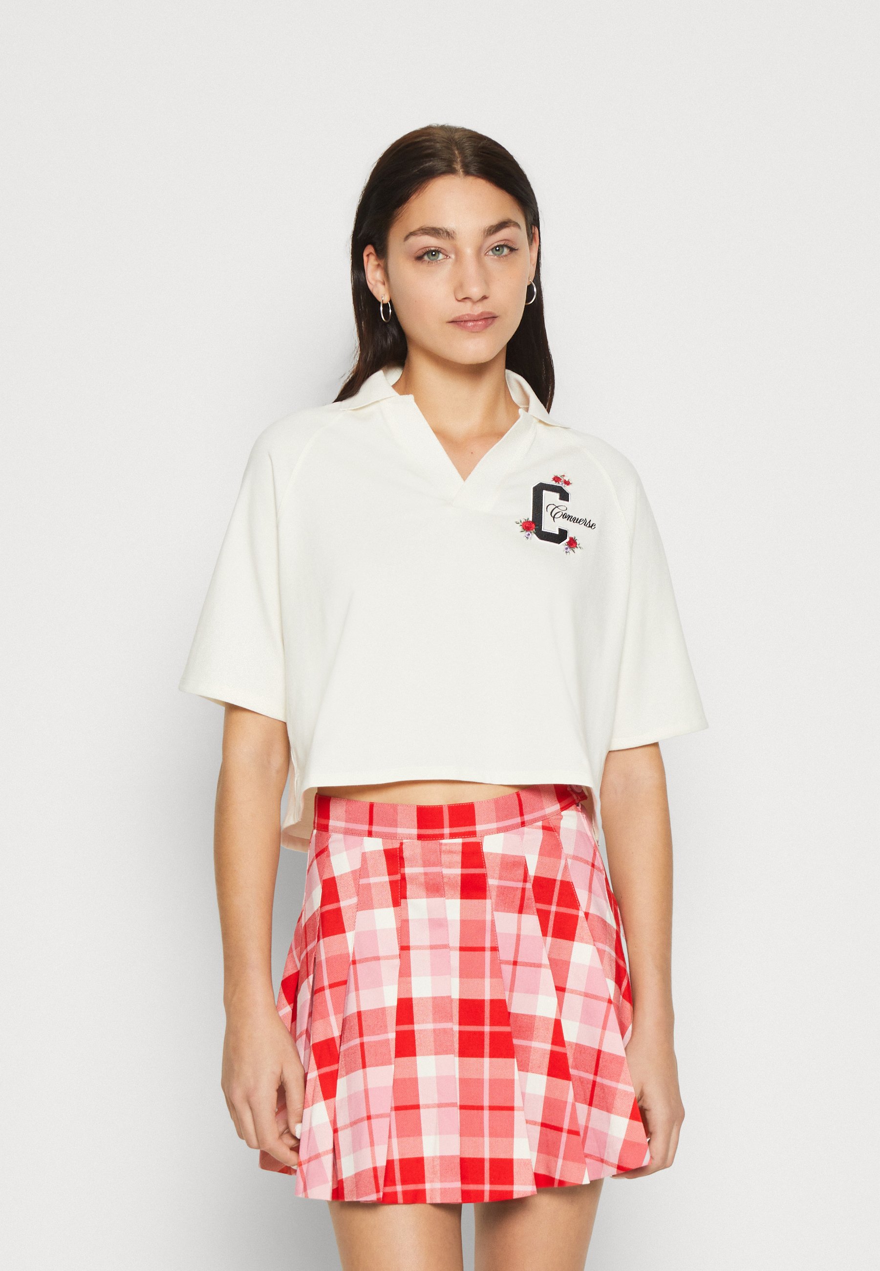 Converse GRAN V NECK - Polo shirt - egret/off-white