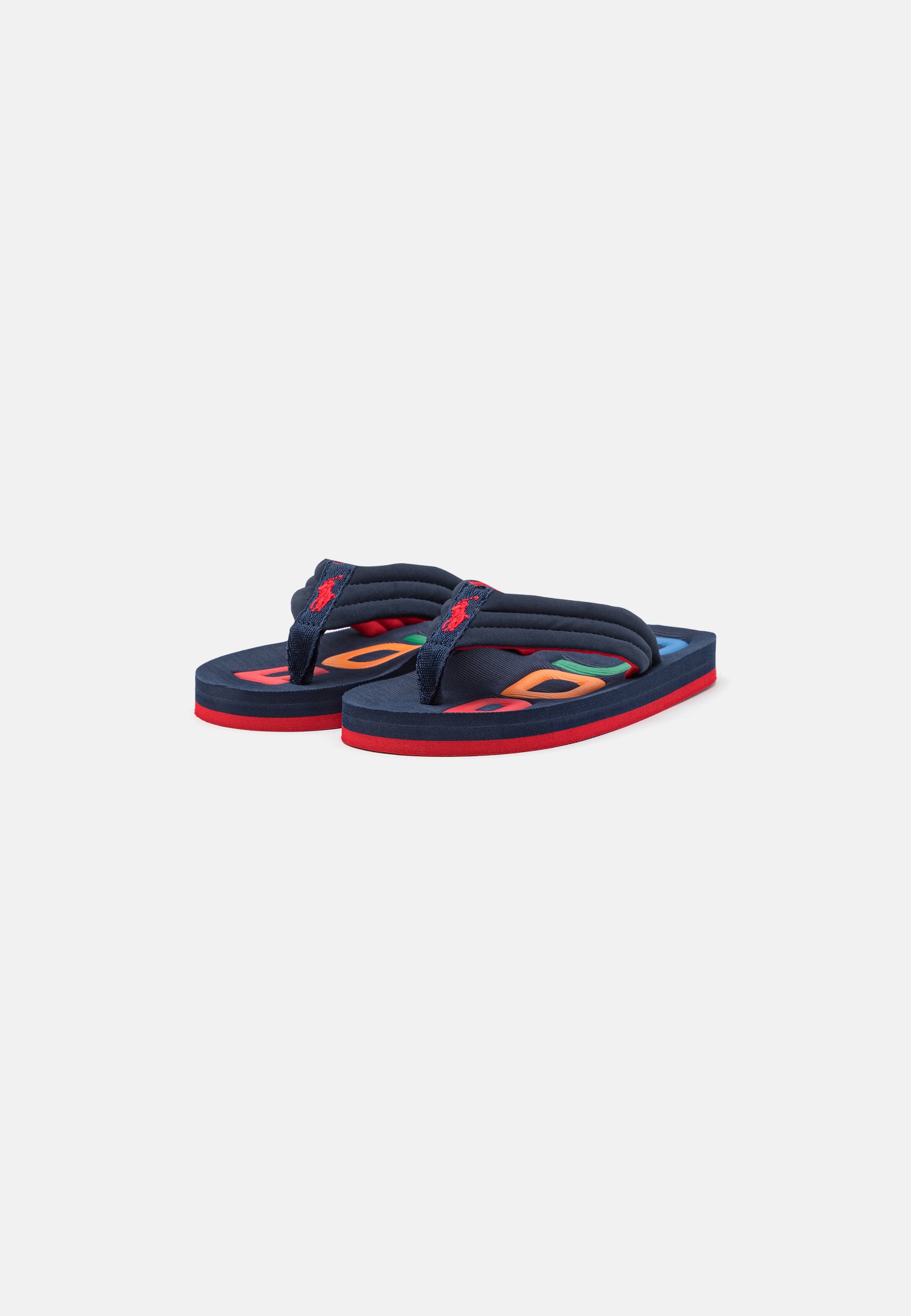 Polo Ralph Lauren BOLT SPORT UNISEX - T-bar sandals - navy/red/dark blue