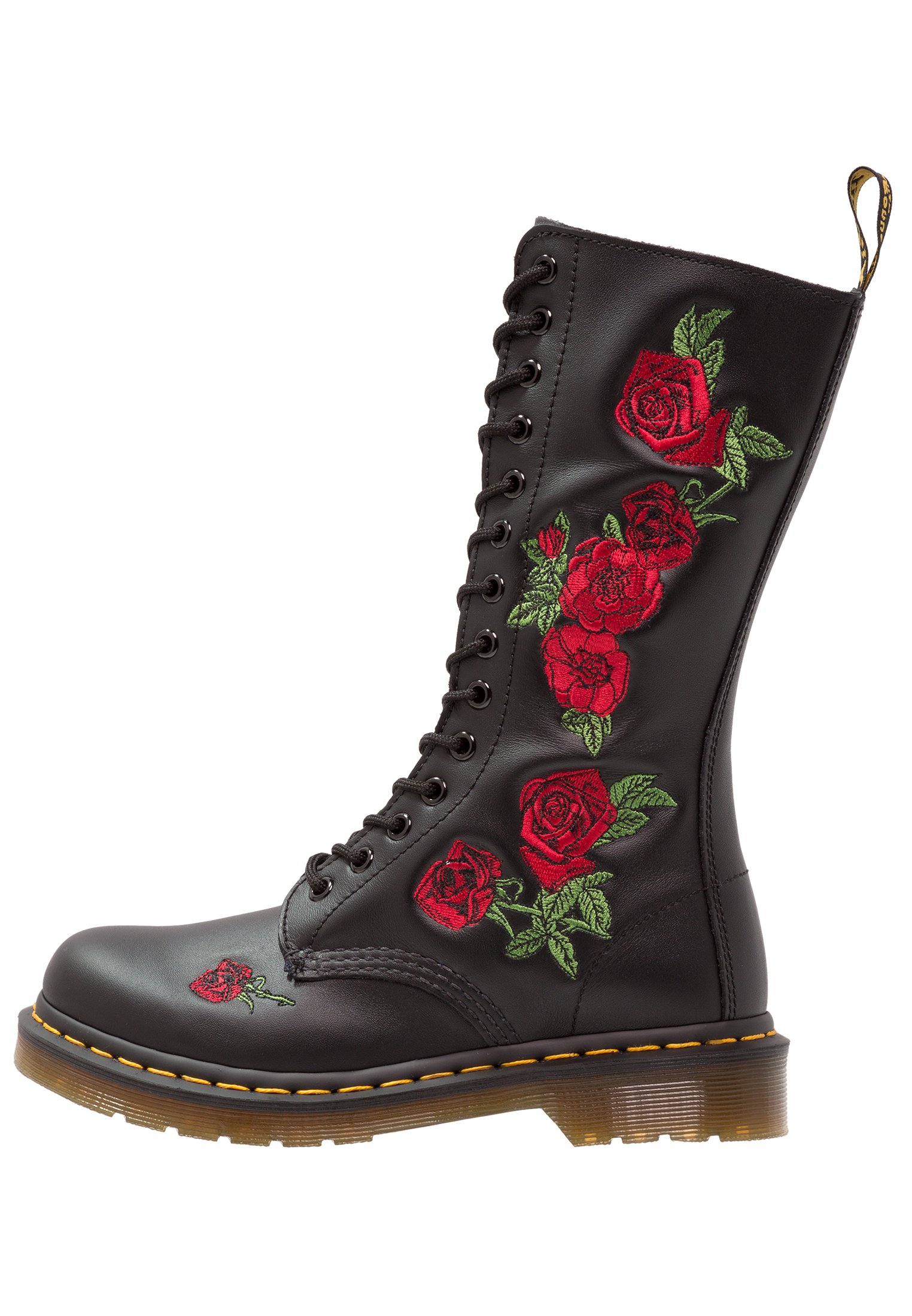 Dr. Martens VONDA 14 EYE BOOT - Lace-up boots - black/rose/black