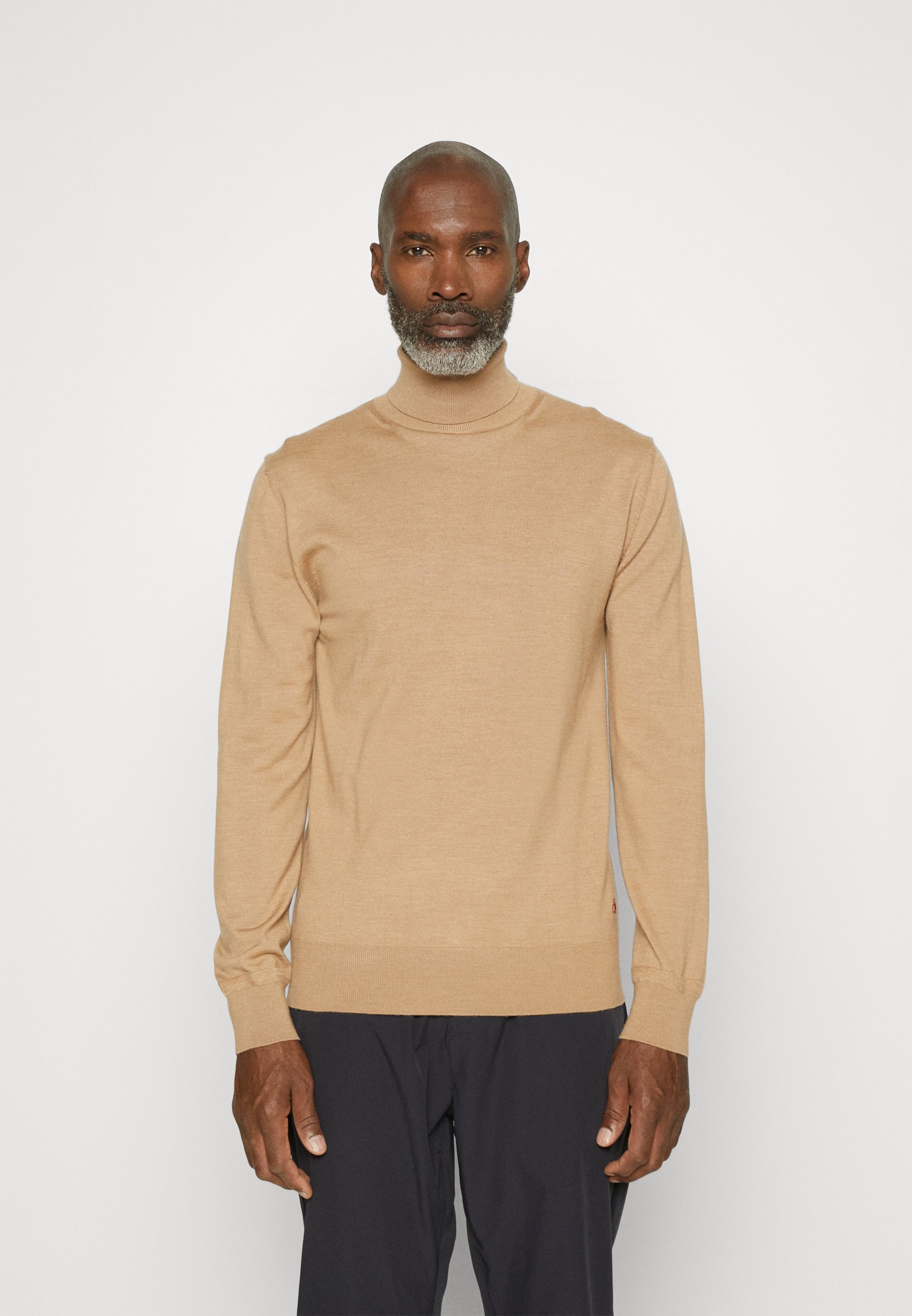 Scotch & Soda REGULAR FIT TURTLENECK  - Jumper - camel/camel