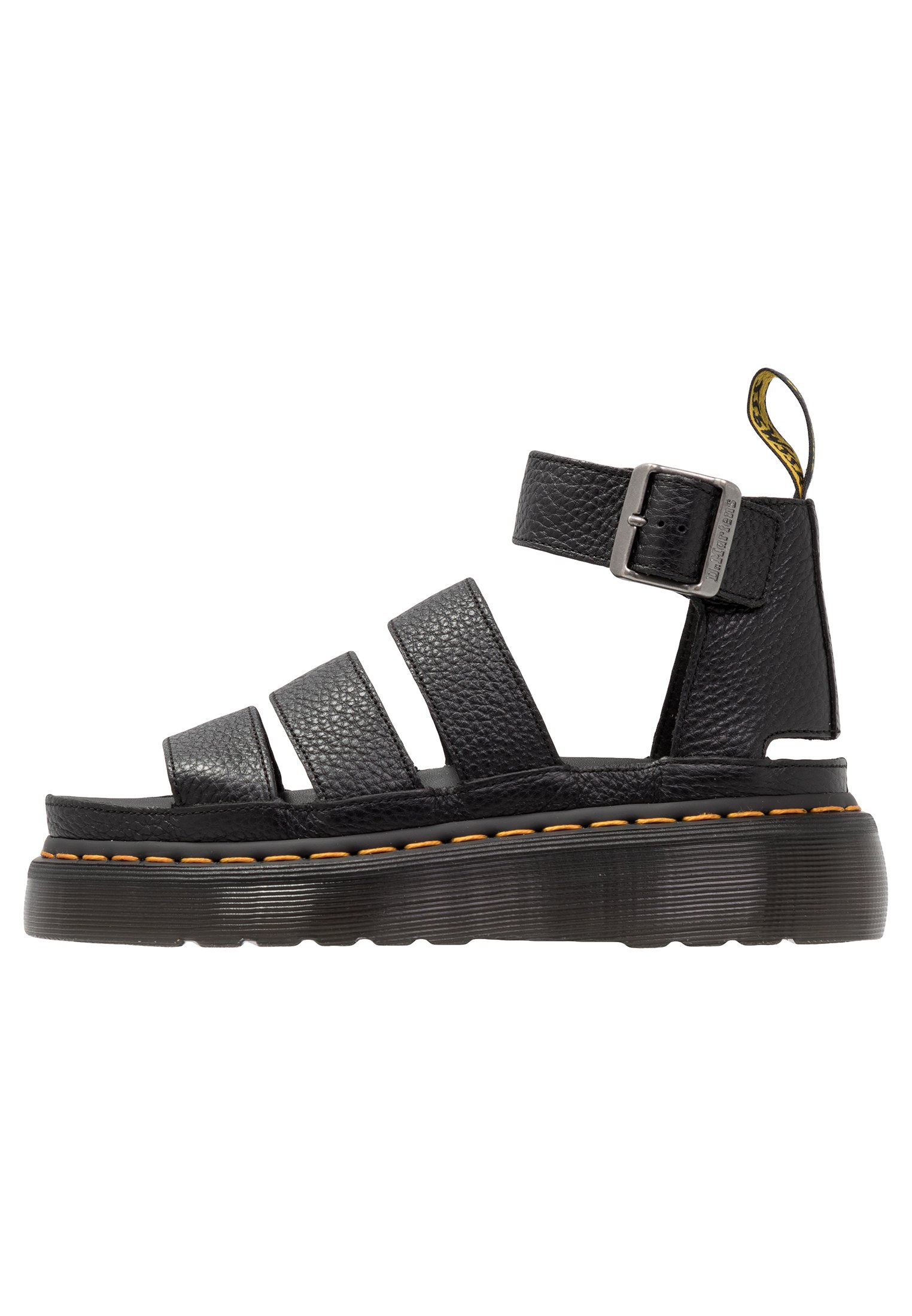 Dr. Martens CLARISSA QUAD - Platform sandals - black aunt sally/black
