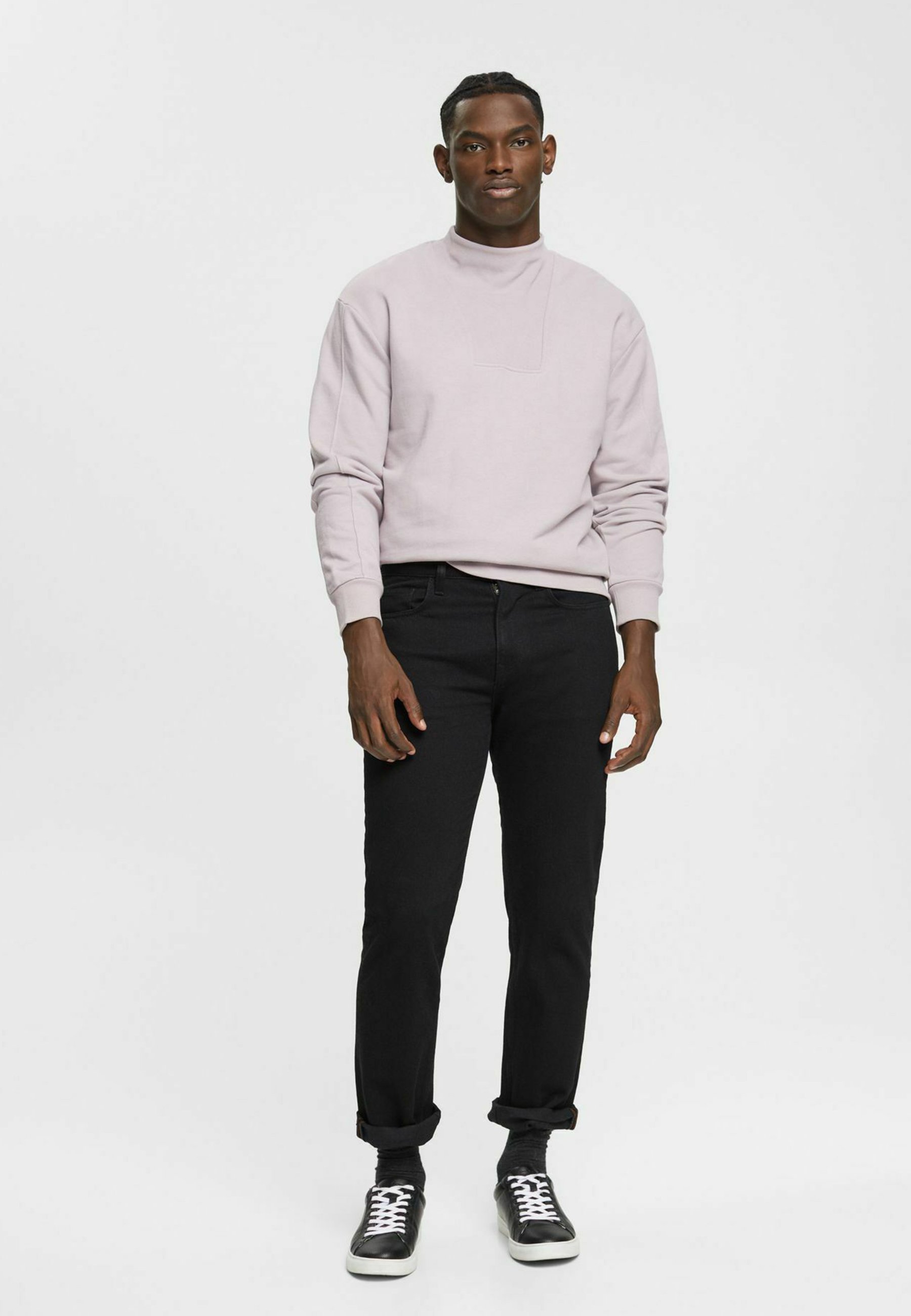 Esprit Straight leg jeans - black dark washed/black