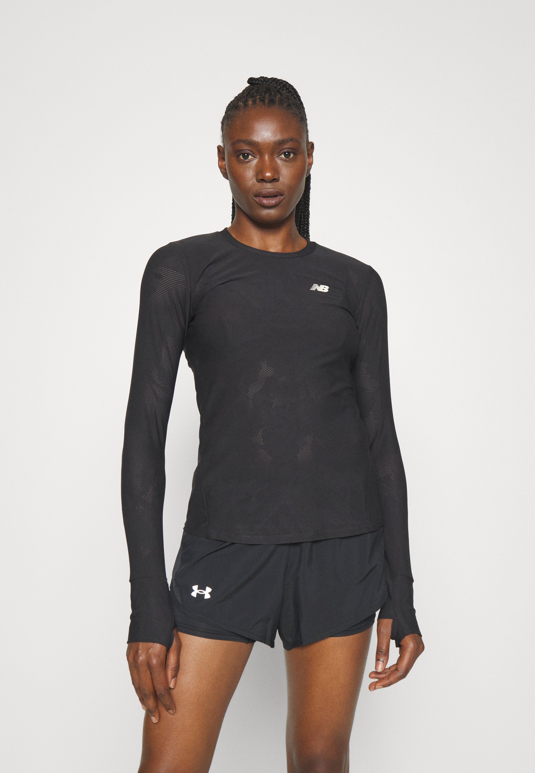 NB SPEED LONG SLEEVE - Long sleeved top - black