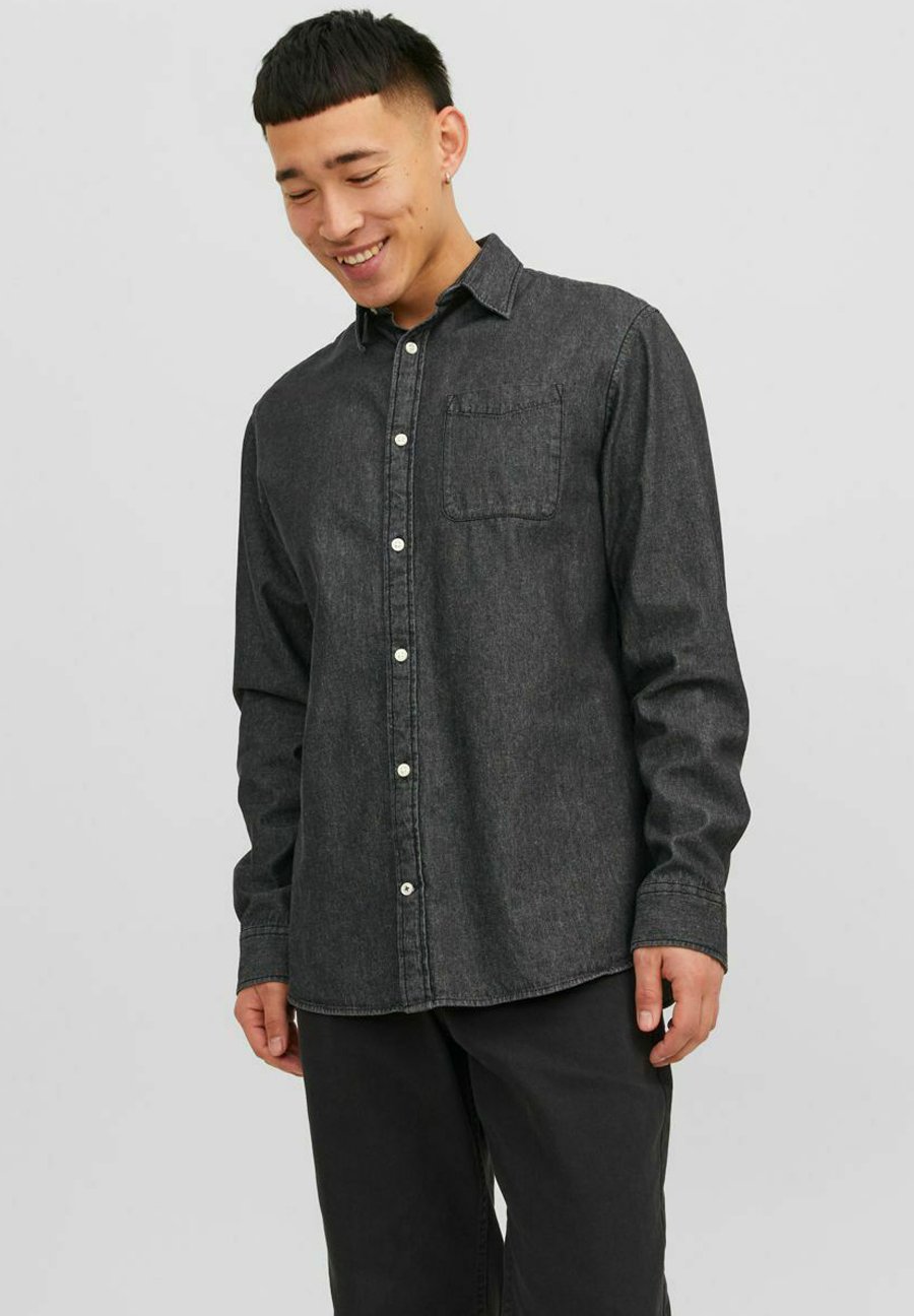 Jack &Jones LANGÄRMELIGES - Shirt - black denim