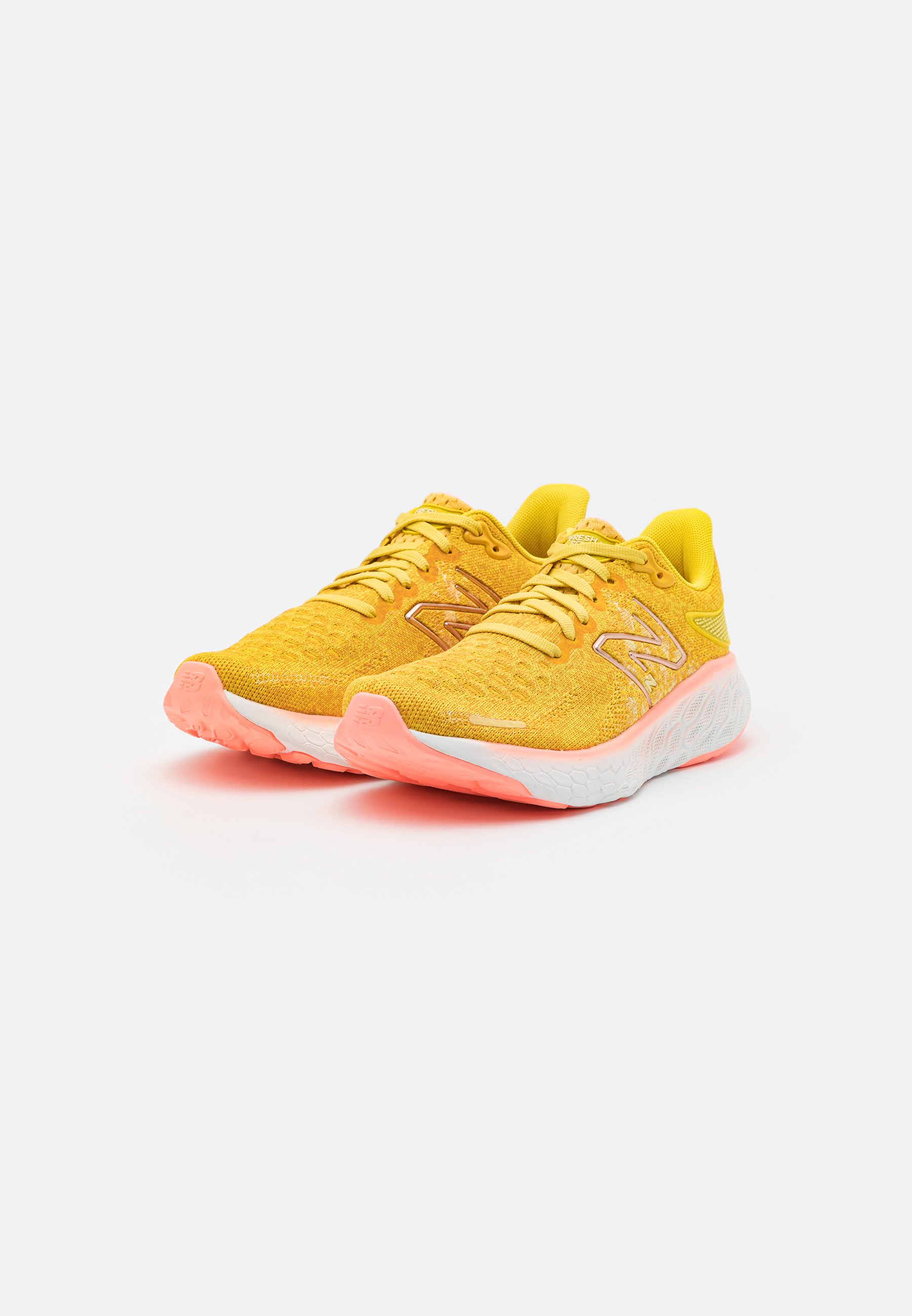 NB FRESH FOAM X 1080 - Neutral running shoes - honeycomb/mustard yellow