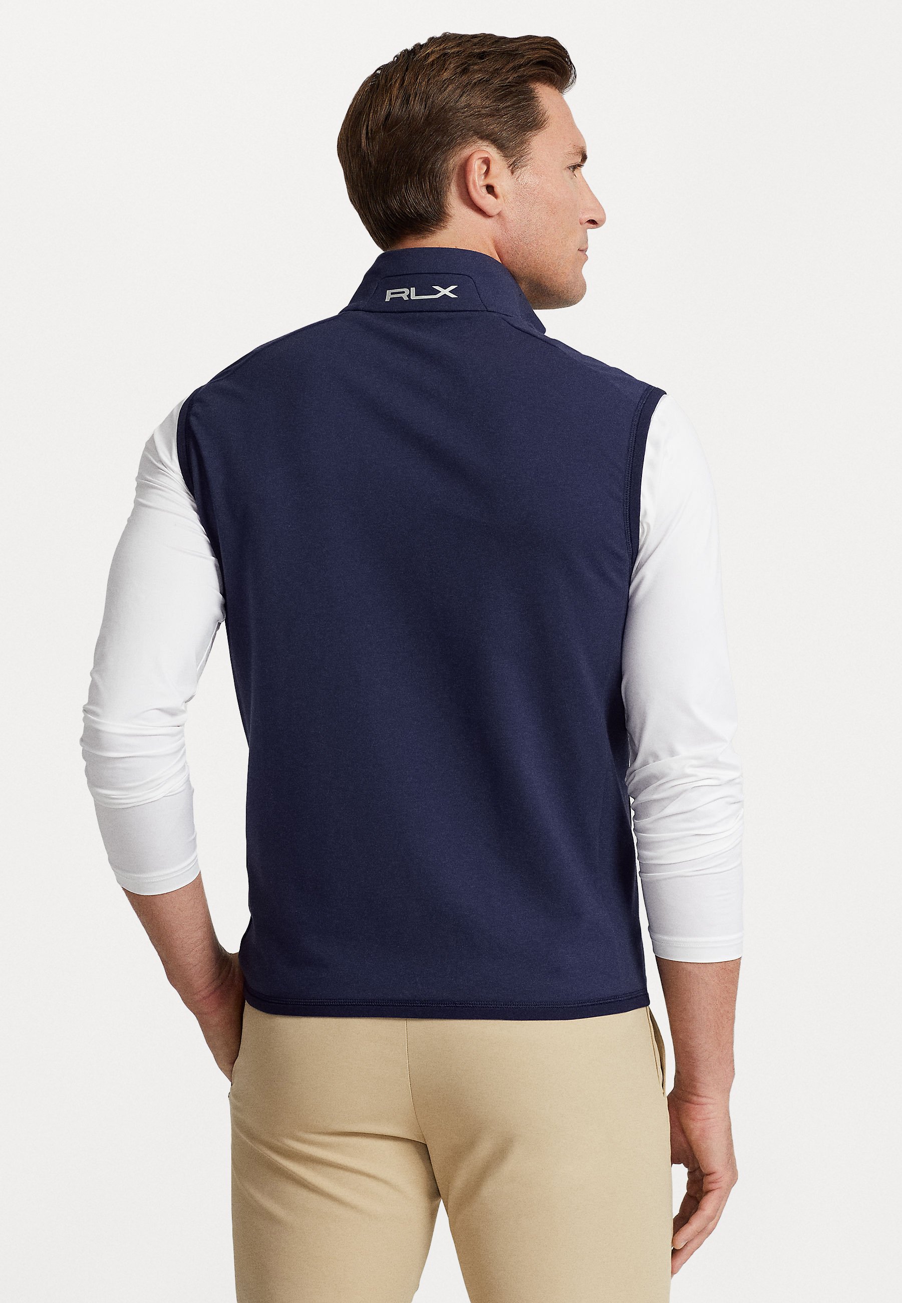 Polo Ralph Lauren SLEEVELESS FULL ZIP - Waistcoat - refined navy/harvard wine/dark blue
