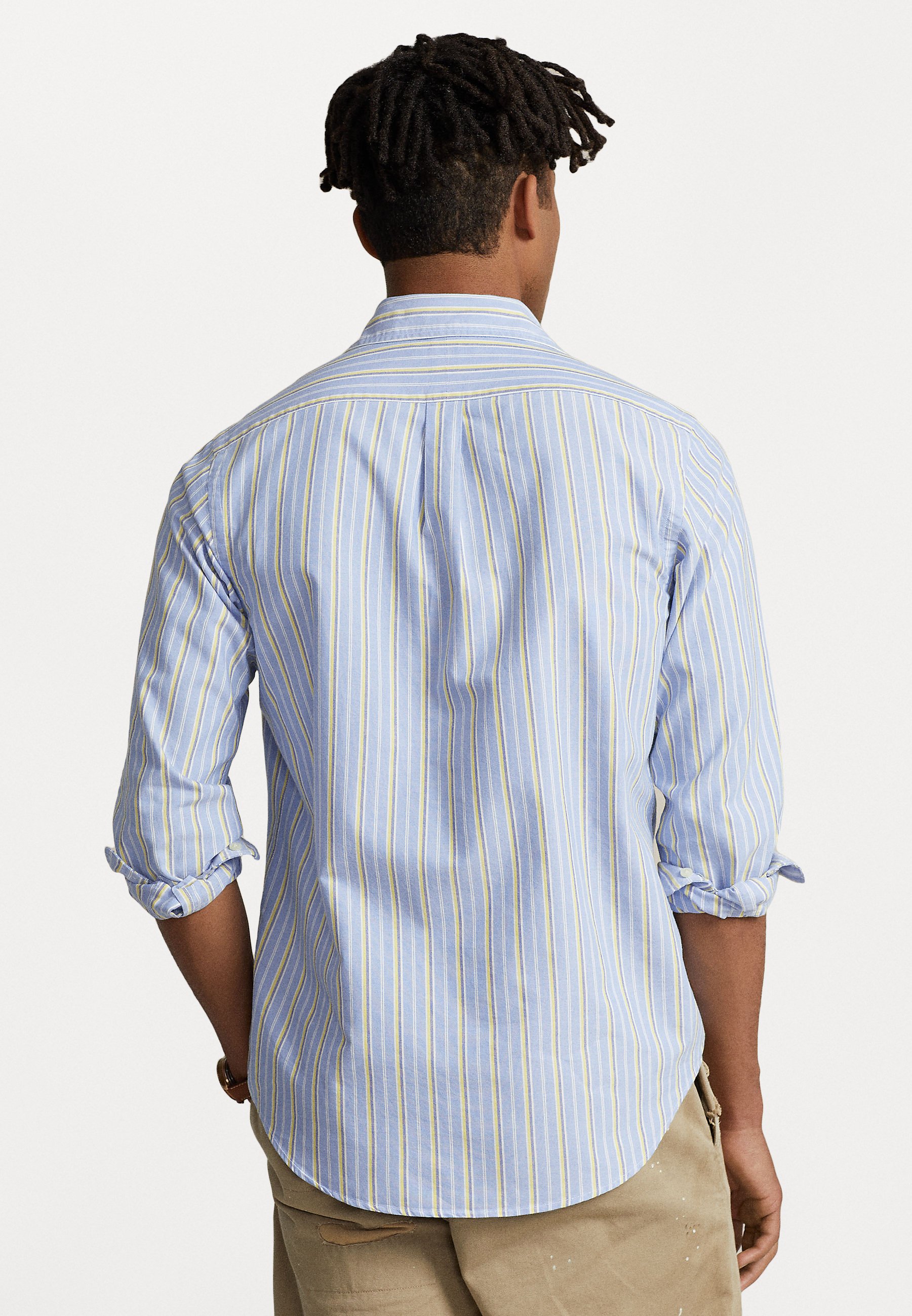 Polo Ralph Lauren LONG SLEEVE SPORT - Shirt - blue / yellow/dark blue
