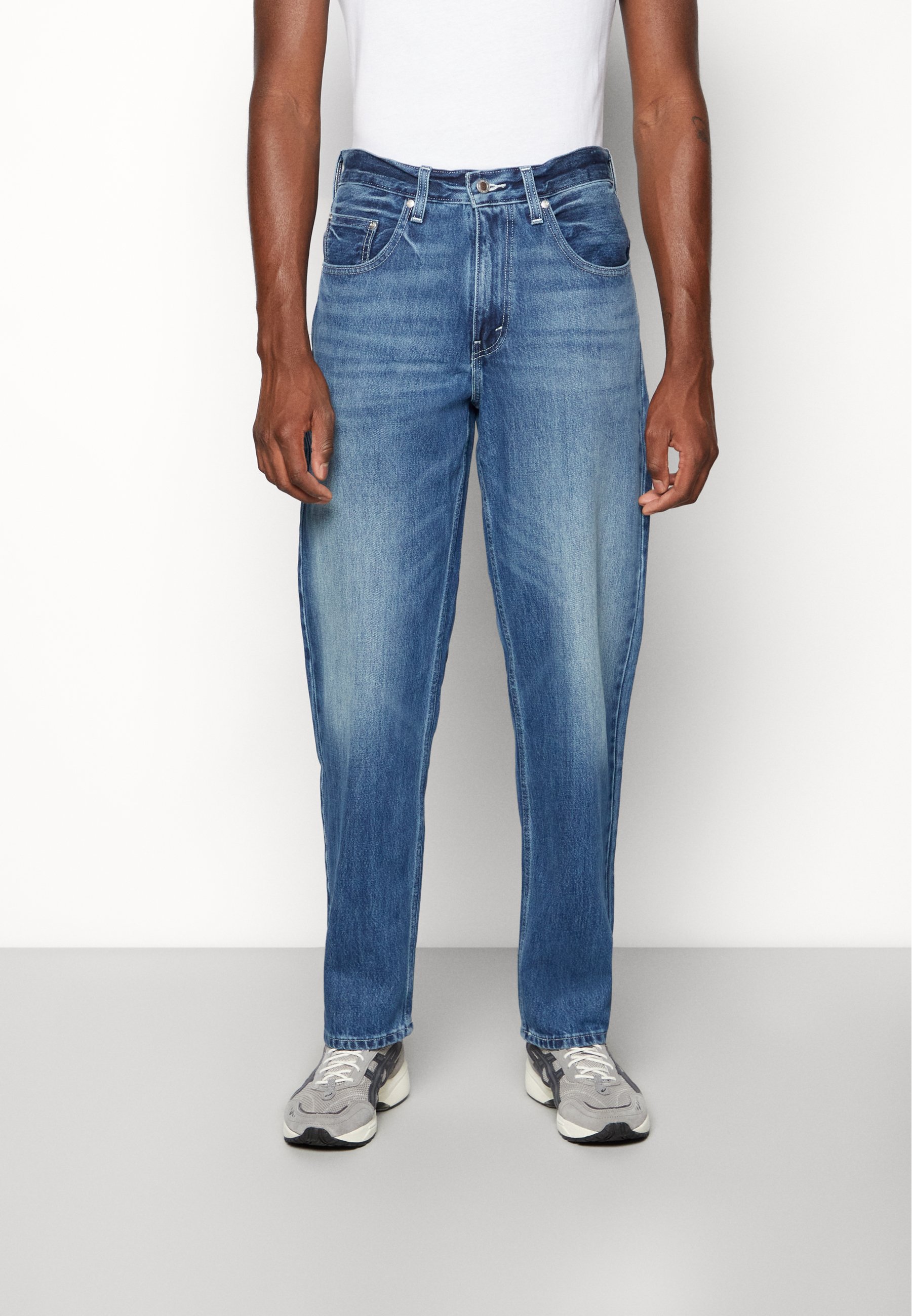 Levi's® SILVERTAB LOOSE - Trousers - blue/dark-blue denim