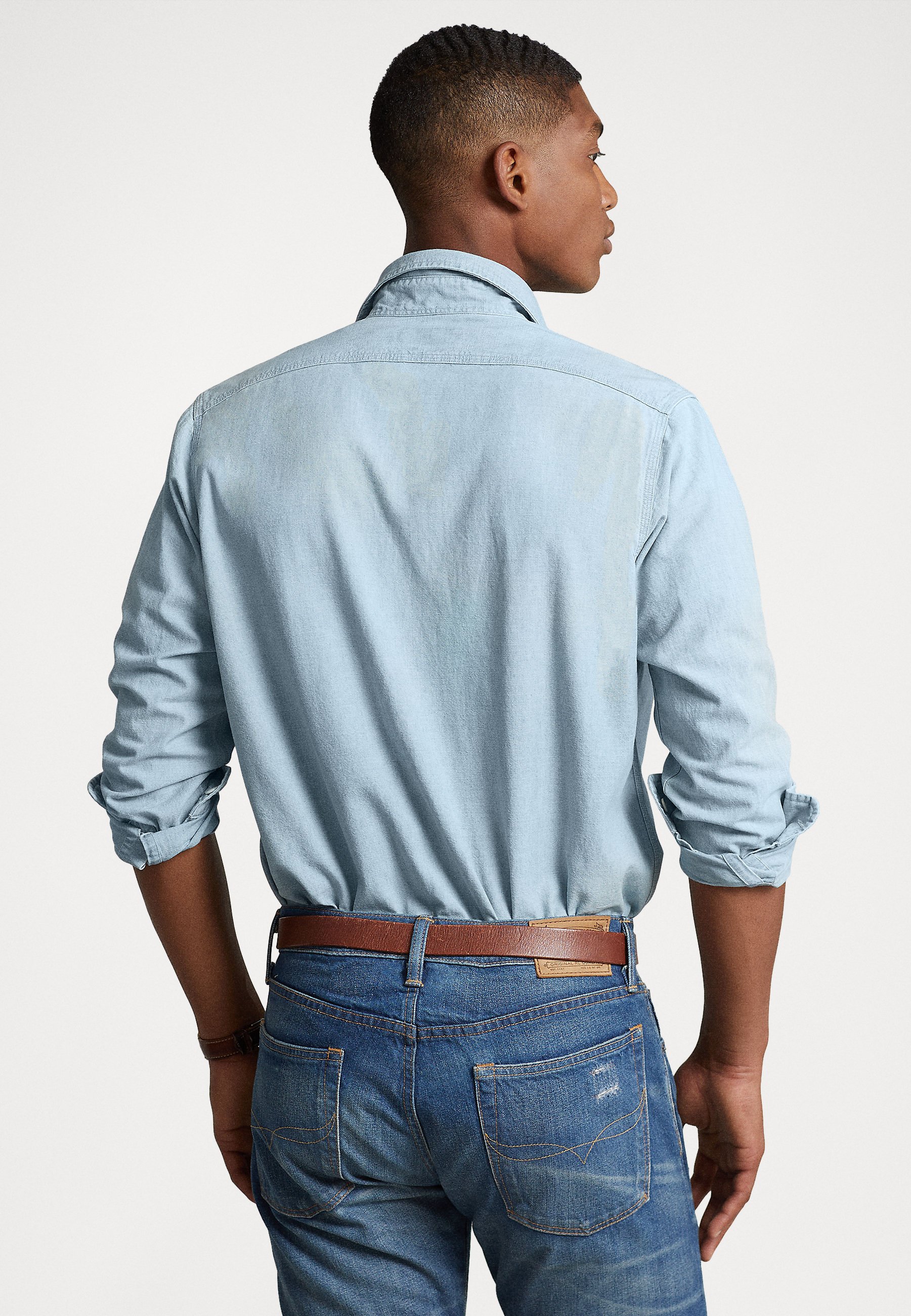 Polo Ralph Lauren LONG SLEEVE SPORT - Shirt - light indigo/blue