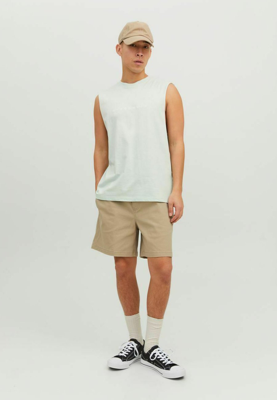 Jack &Jones GESTICKTES LOGO - Top - pale blue/light blue
