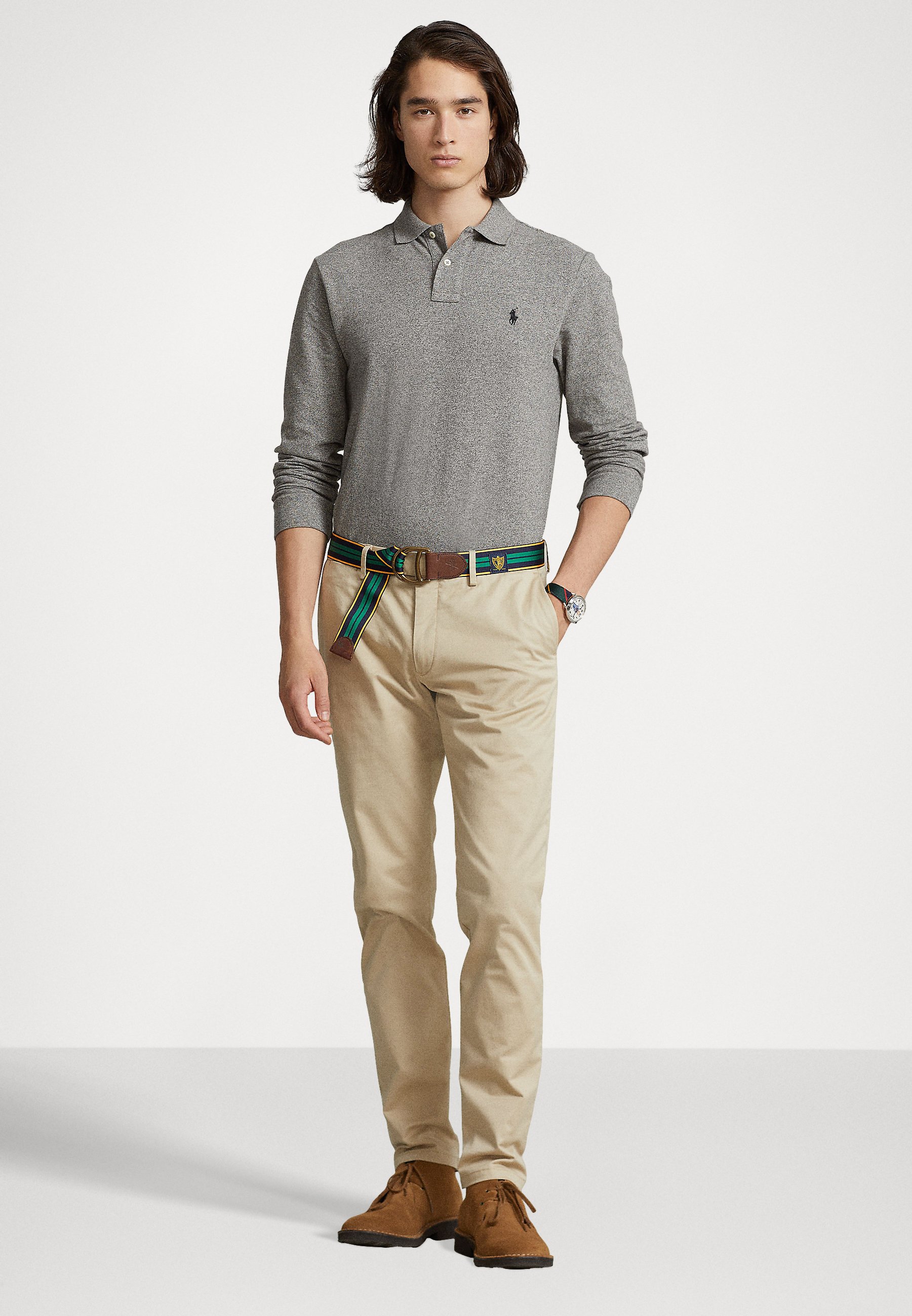 Polo Ralph Lauren CUSTOM SLIM FIT - Polo shirt - canterbury heather/grey