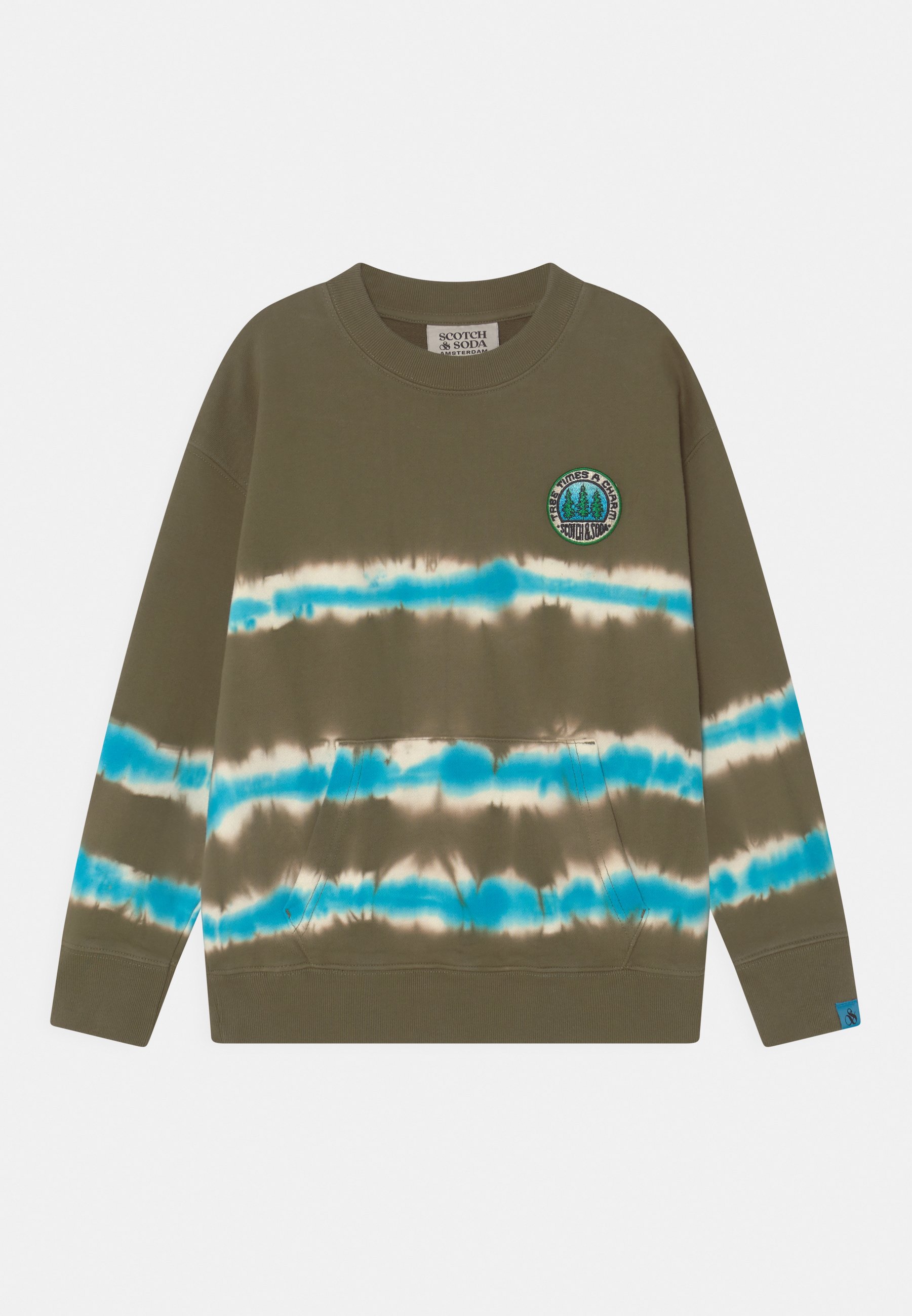 Scotch & Soda TIE-DYE CREWNECK UNISEX - Sweatshirt - green