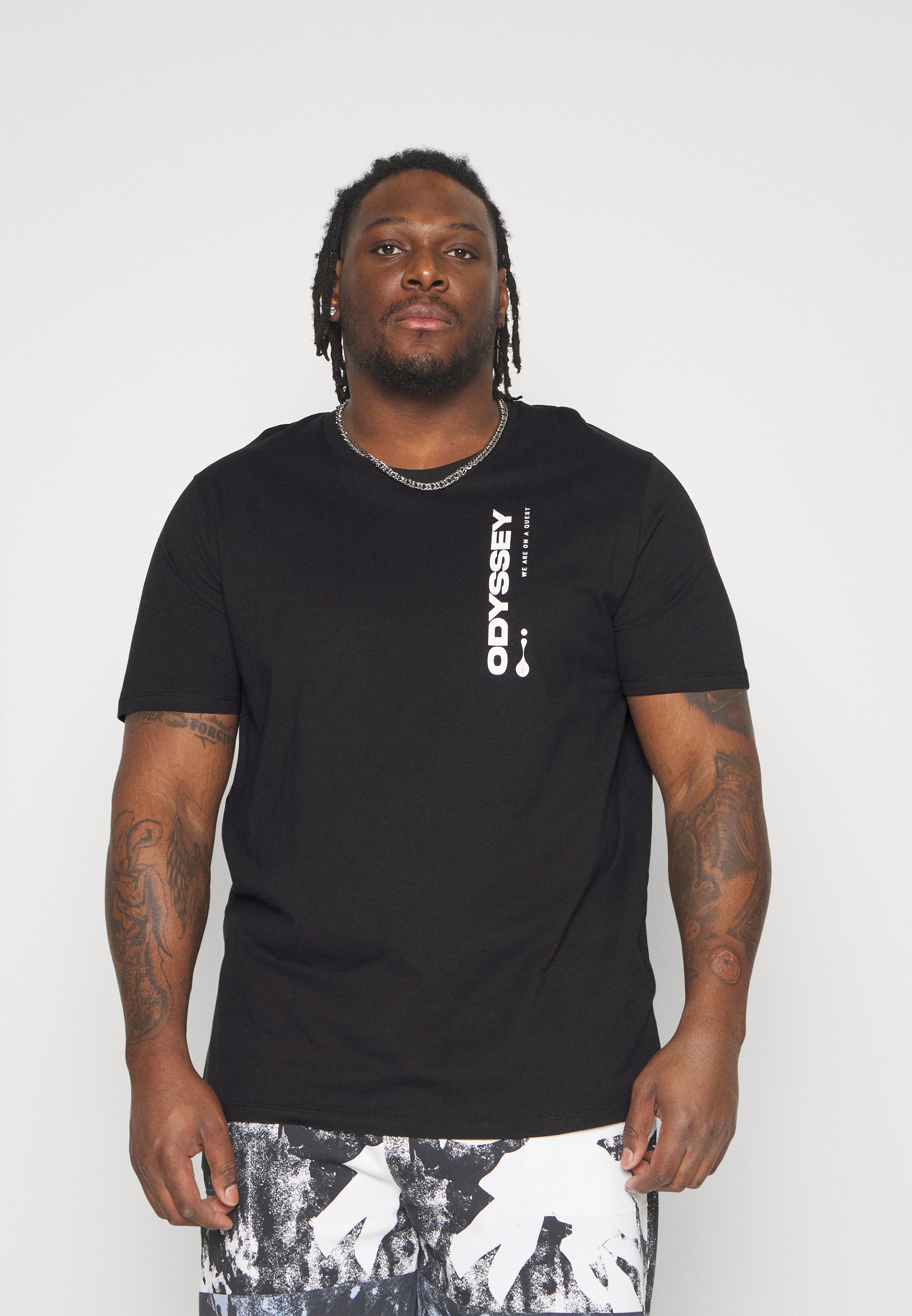 Jack &Jones JORODYSSEY TEE - Print T-shirt - black