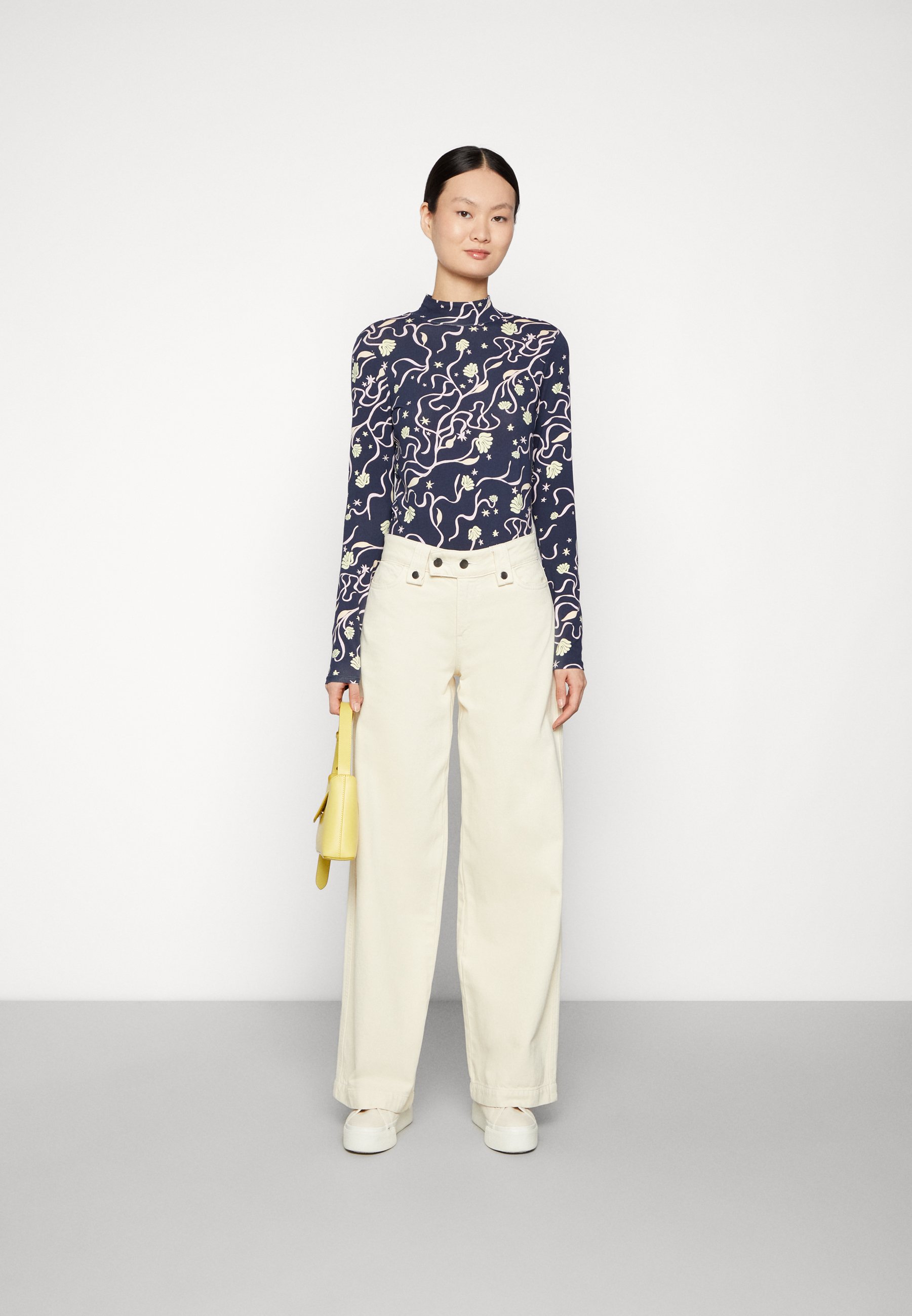 Scotch & Soda MOCK NECK ALLOVER PRINTED SLIM-FIT  - Long sleeved top - combo/multi-coloured