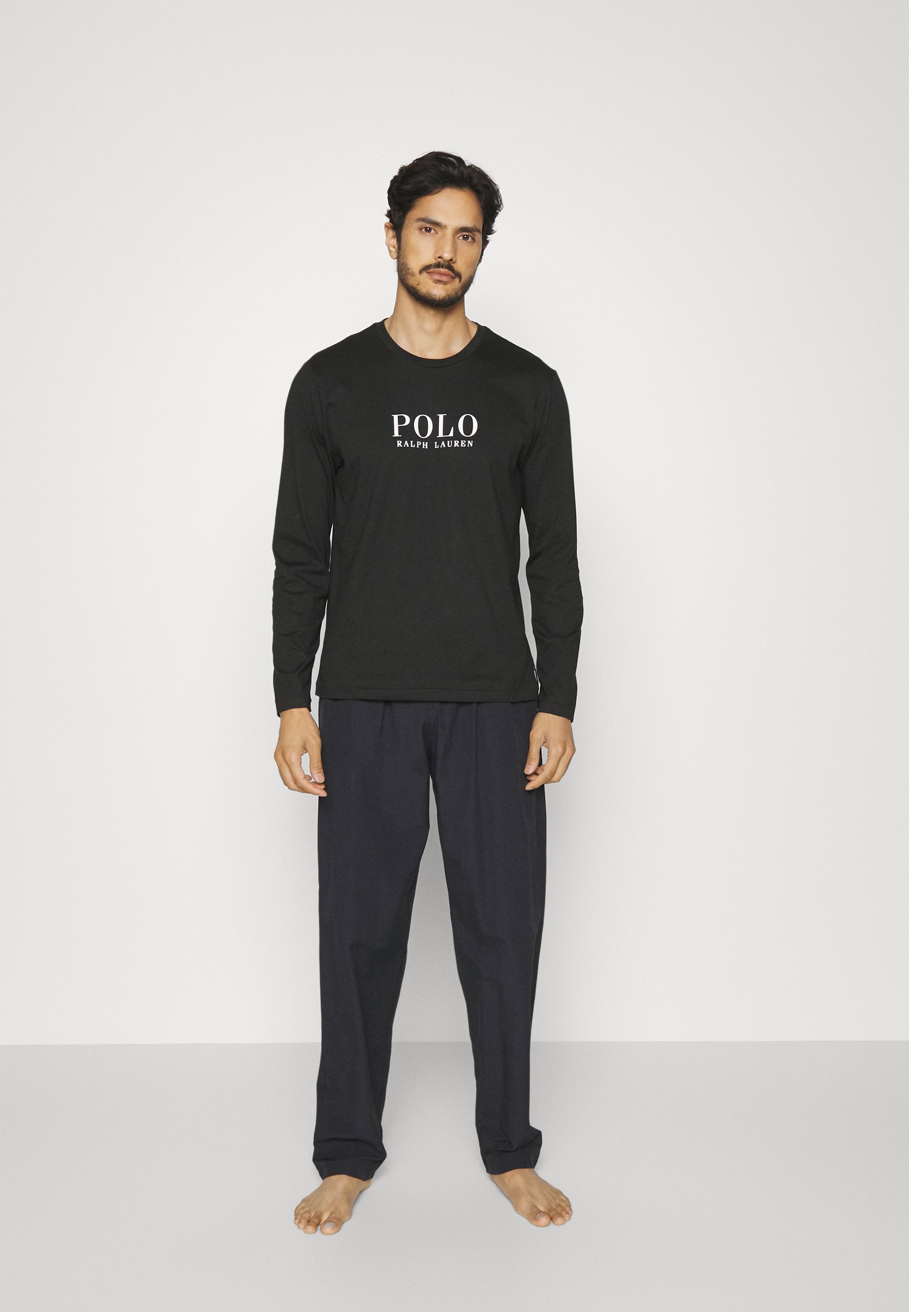 Polo Ralph Lauren CREW SLEEP - Pyjama top - black